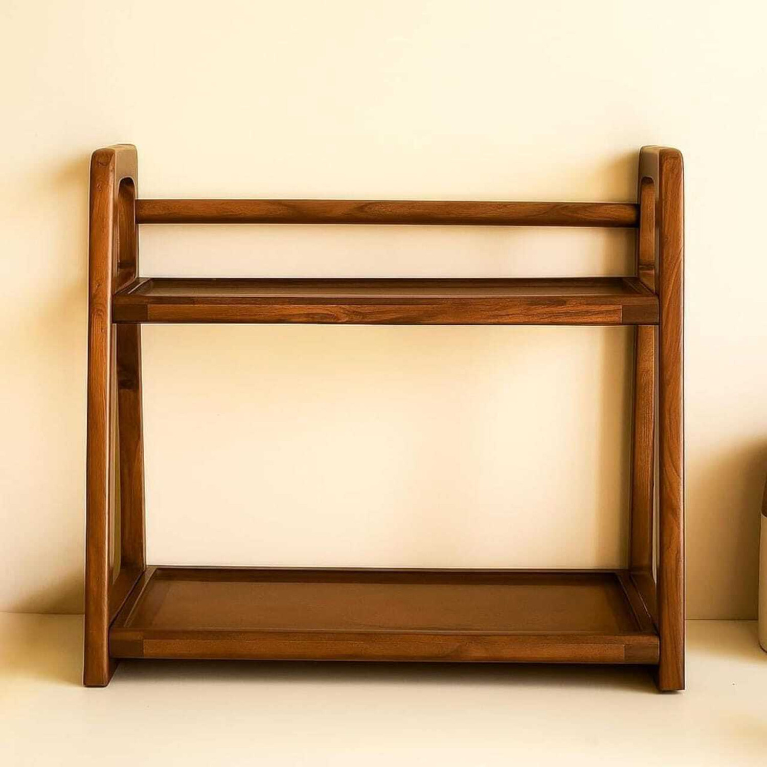 Image of ARTSN Utensil Kitchen Rack Wood Modern Design for Home & Office