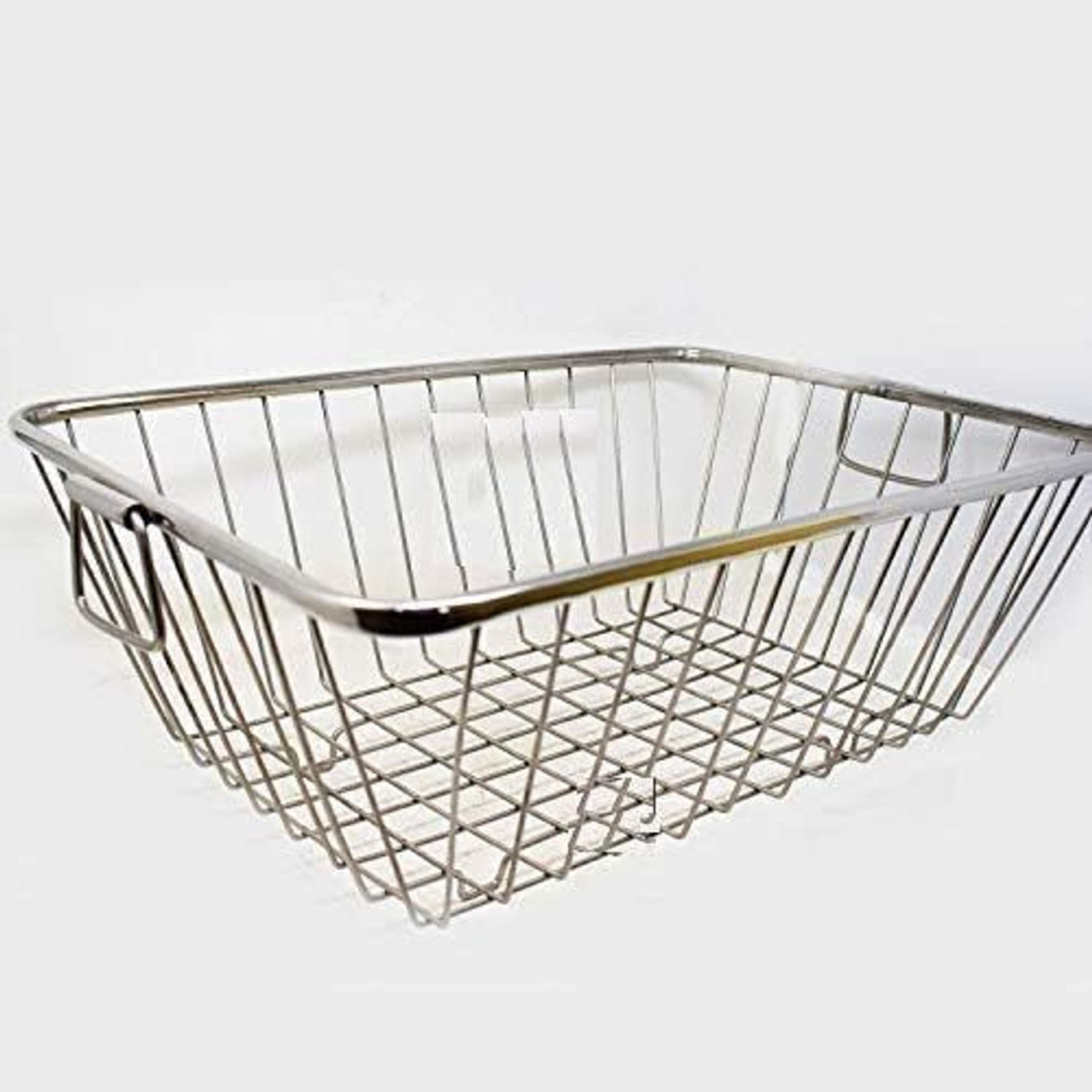 Image of MEEZO dish drainer rack /kitchen accessories /vessel drainer basket /basket for utensils Stainless Steel Fruit & Vegetable Basket