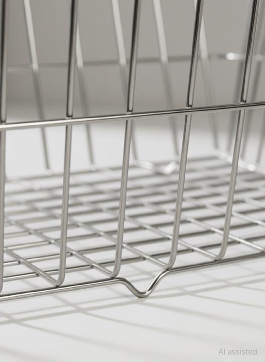 Image of BOBDA ENTERPRISE Dish Drainer Kitchen Rack Steel Stainless Steel Dish Drainer Kitchen Storage Rack,Kitchen Organizer Utensil Basket -Rectangle - Big. Plate Stand