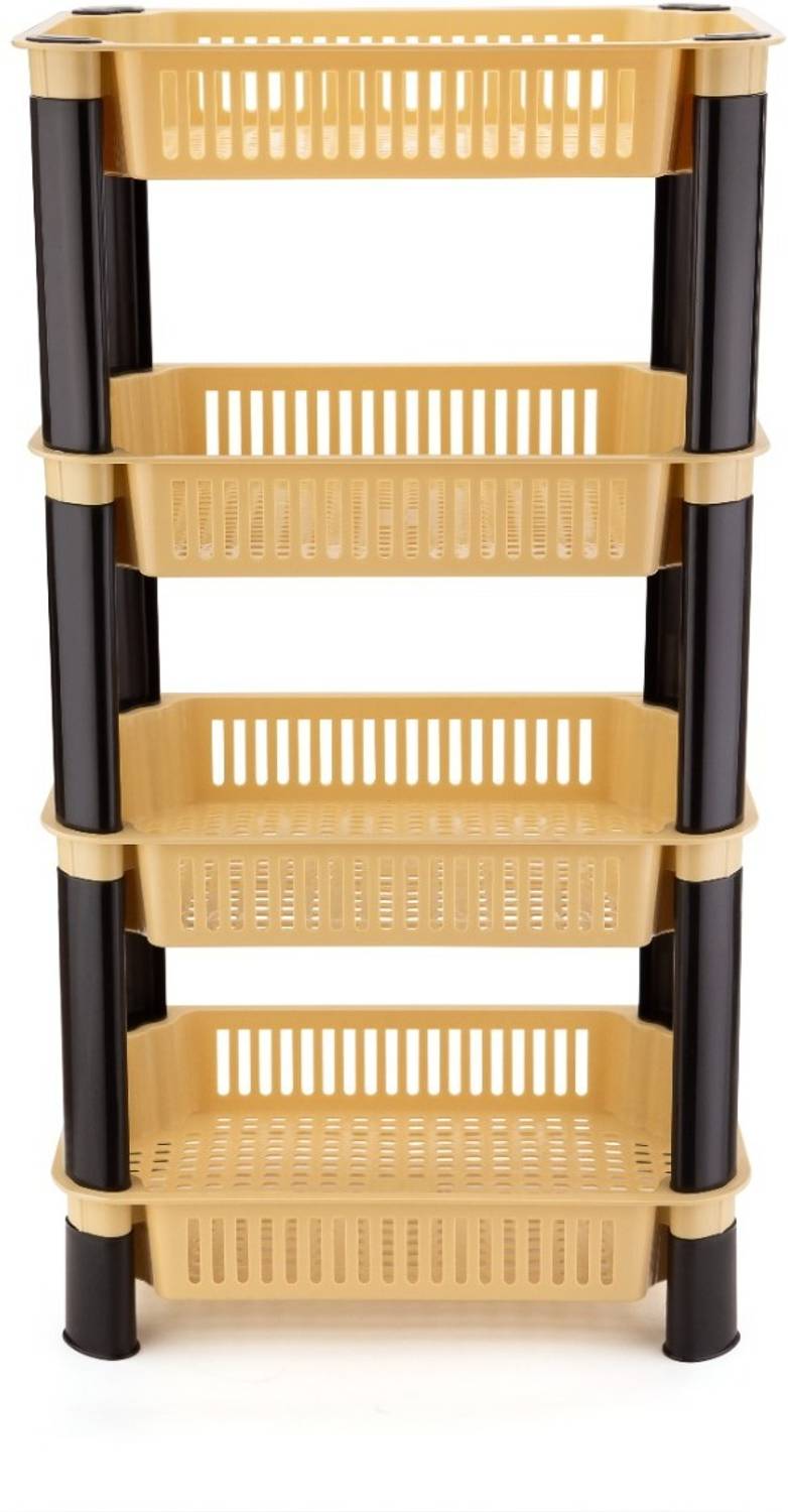 AEXONIZ Fruits/Vegetables Kitchen Rack Plastic (4 Layer) Vegetable Basket for Kitchen,Potato and Onion Rack for Kitchen