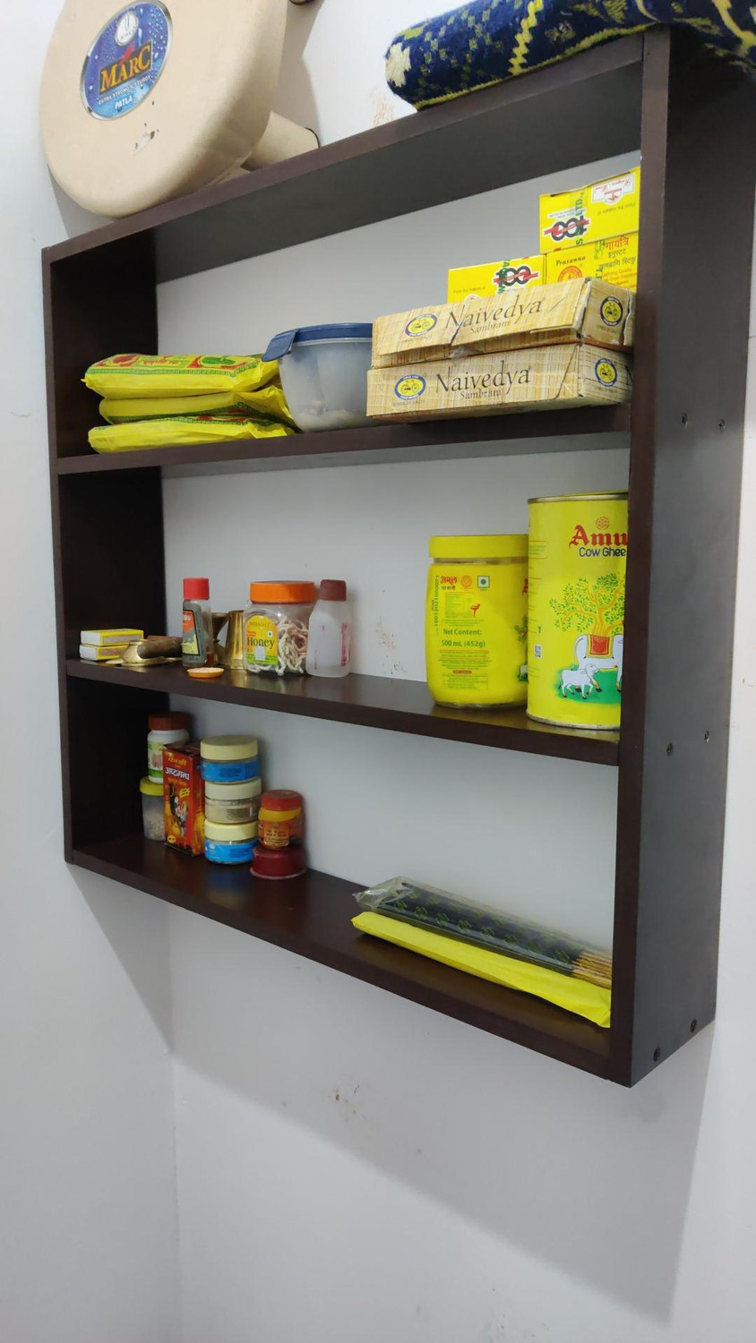 Image of Woodsy Wonders Containers Kitchen Rack kitchen stand for containers /kitchen organizer /kitchen accessories.[BROWN] Wood