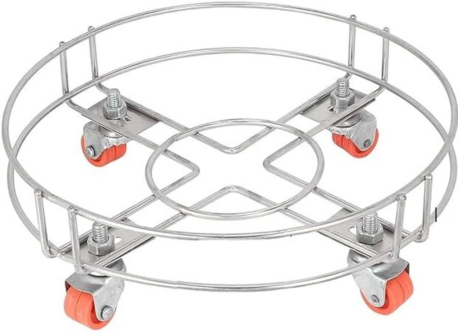 Image of Value Adds Utensil Kitchen Rack Steel Value adds presents a stainless steel gas cylinder trolley for kitchen