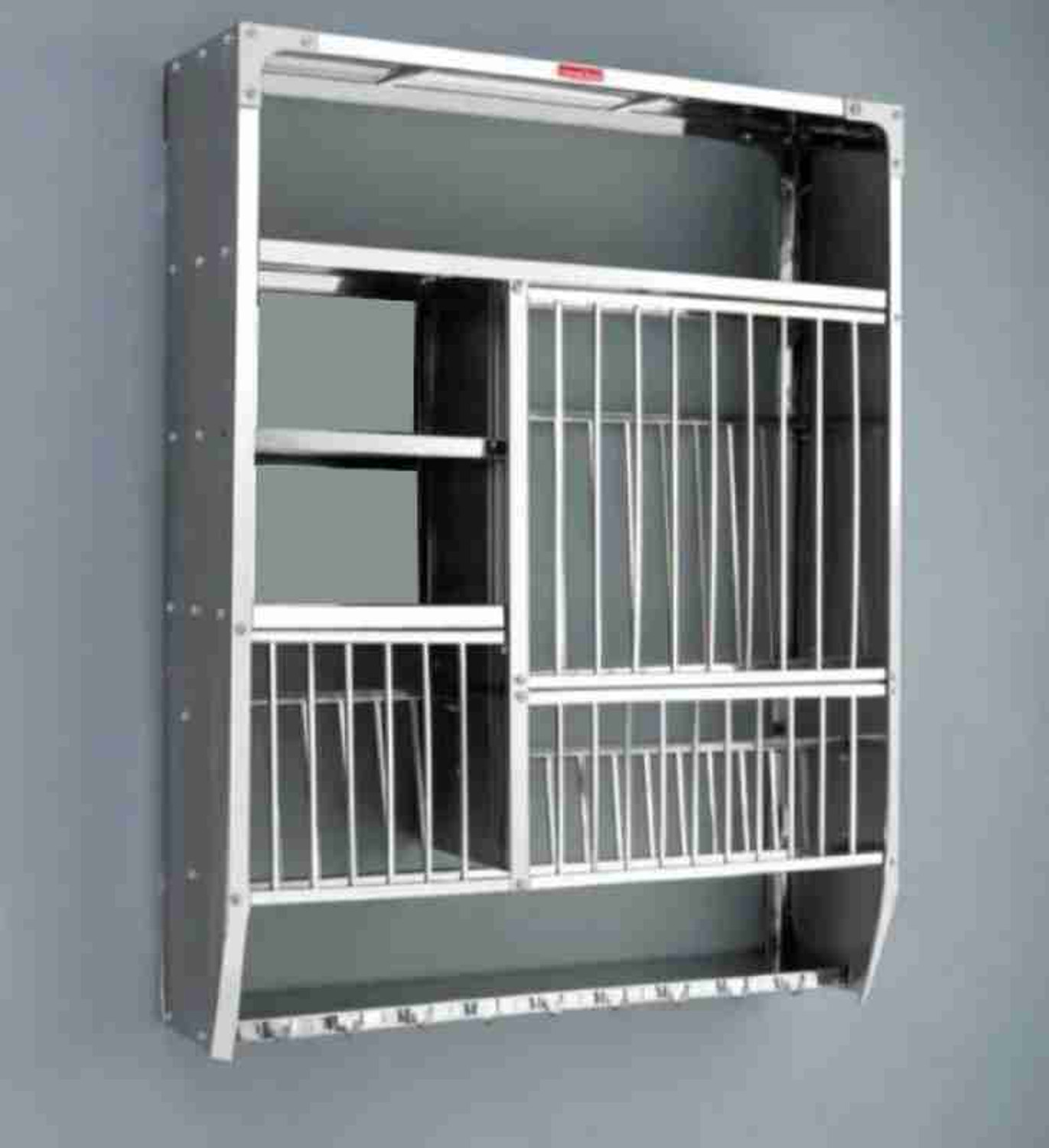 Image of Govind Dish Drainer Kitchen Rack Steel Wall Mounted Dish Rack (39x36) Utensil Kitchen Rack