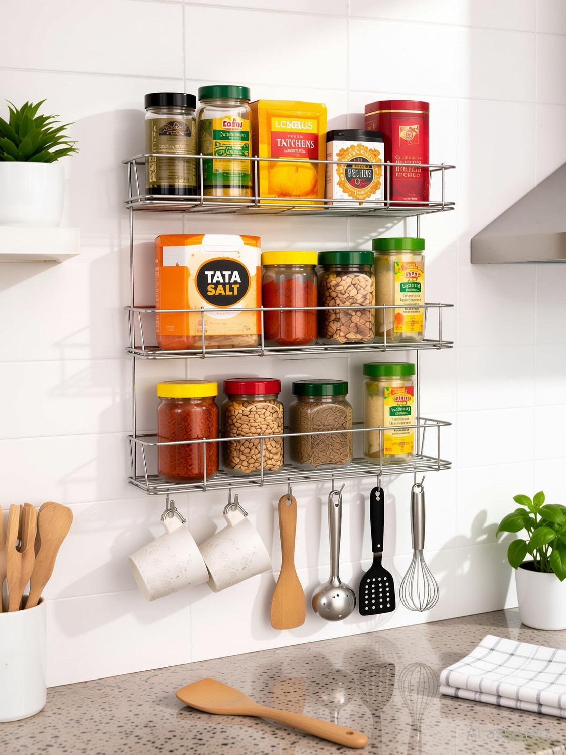 Image of Kombuis Kitchenware Utensil Kitchen Rack Steel KITCHEN RACK