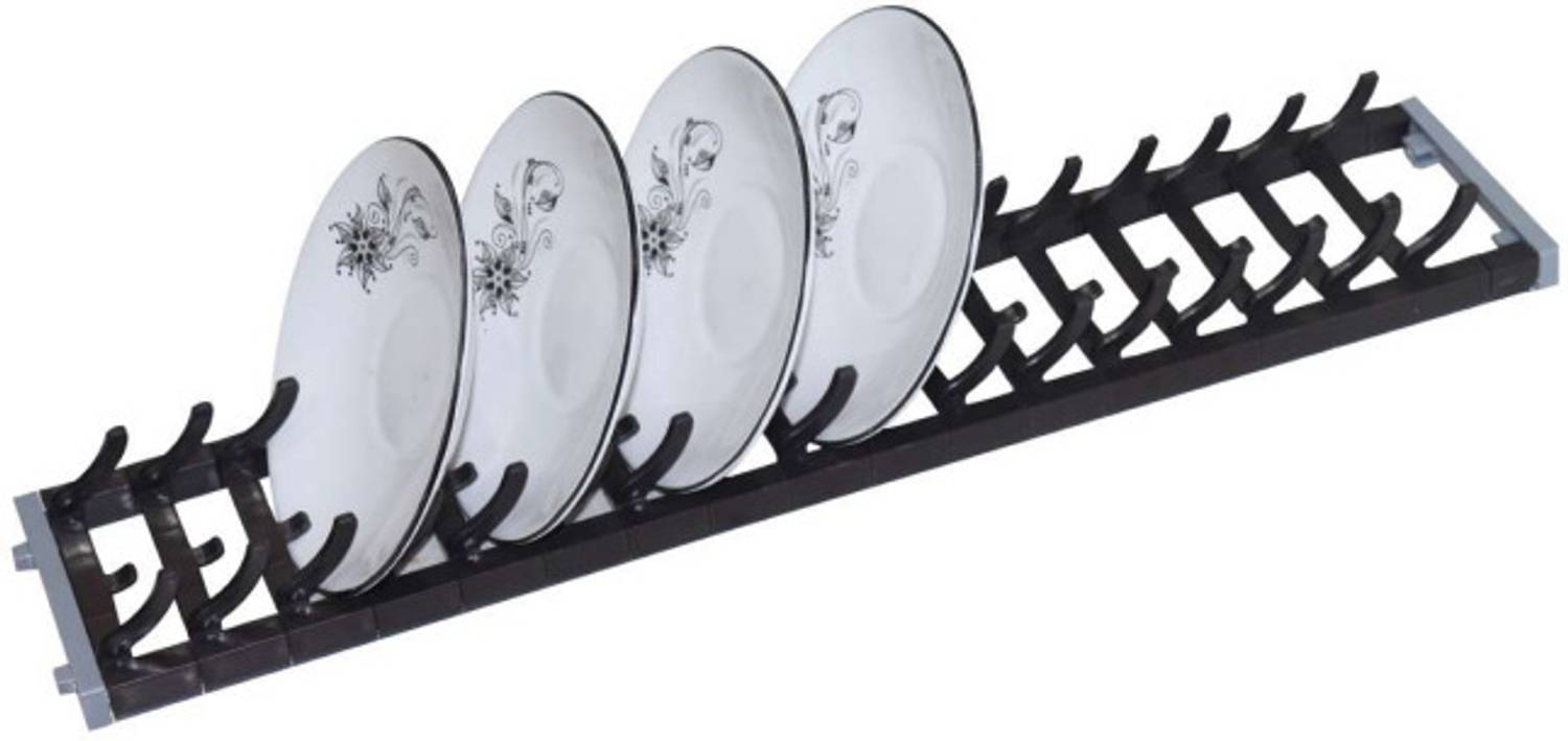 AVOQ Plate Kitchen Rack Plastic, Aluminium pvc-cupsaucer-22in