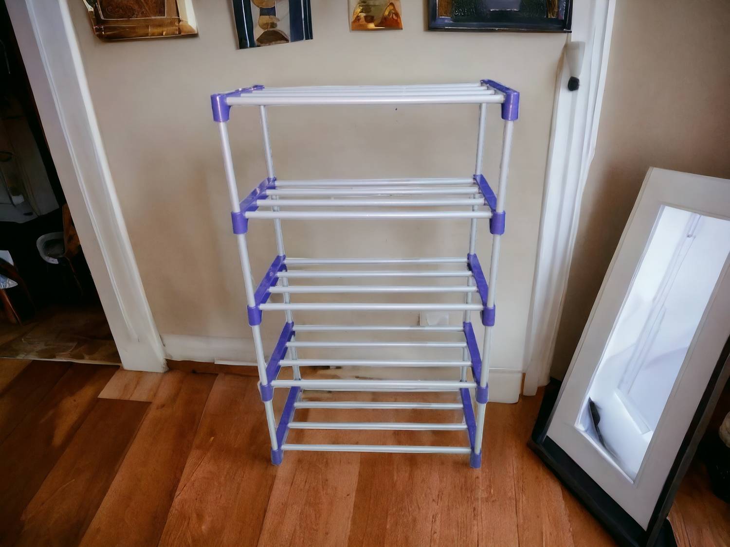 Bazooka 5 Layer Book Shelf for Home Library Multipurpose Storage Organizer Rack Stand Metal Open Book Shelf