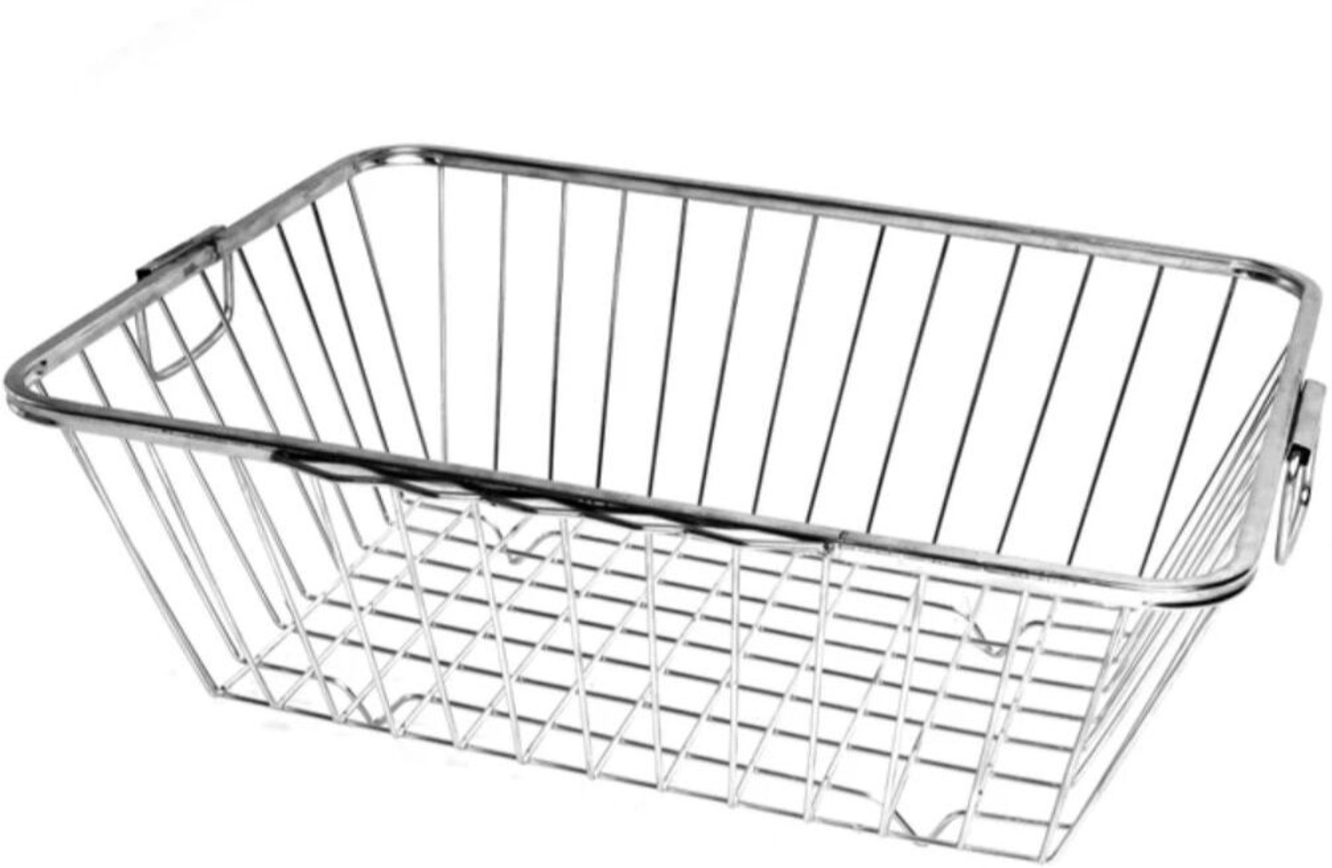 Image of SHIVI Dish Drainer Kitchen Rack Steel 360 Degree Dish Drainer Basket