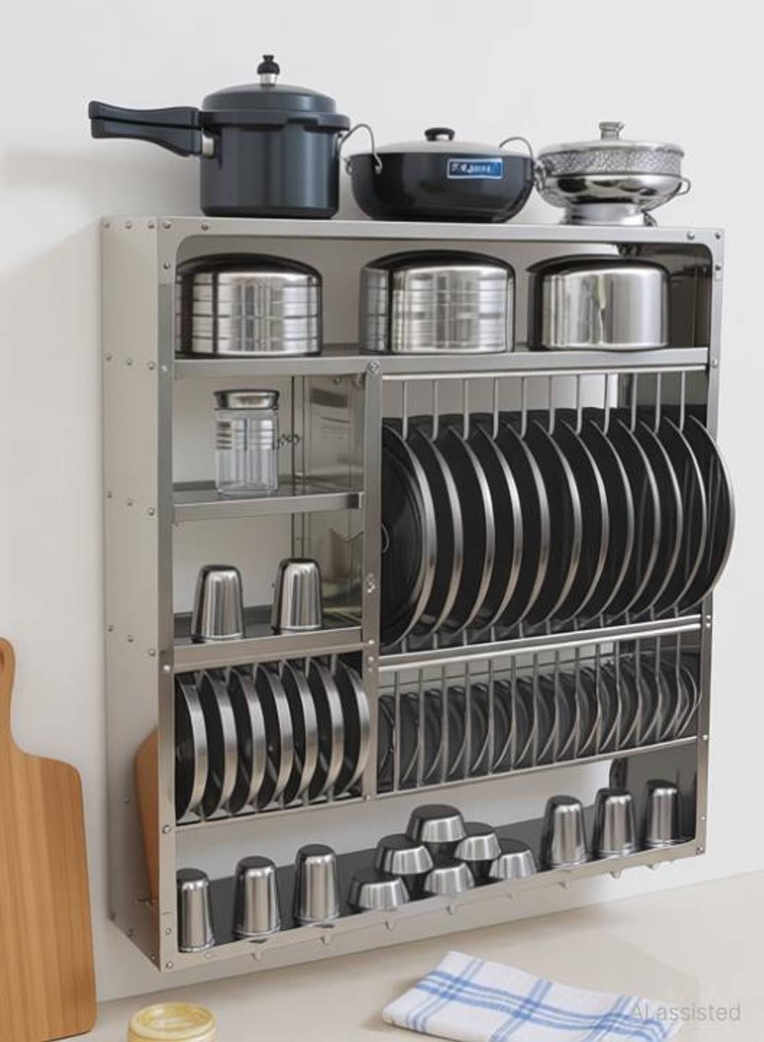Fest Steel Wall Mounted Dish Rack 39*36 - Image 1