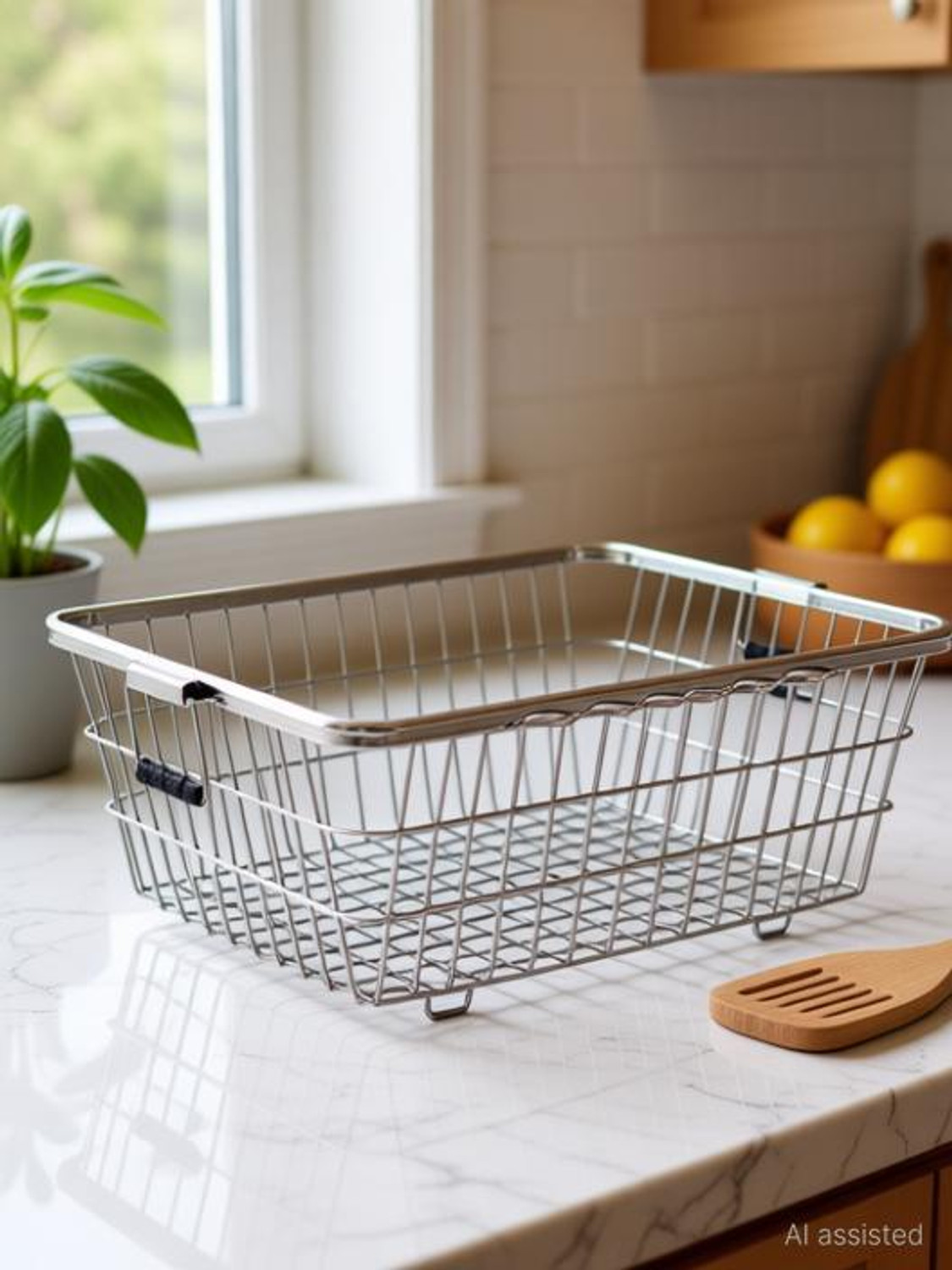 Image of Swarny Dish Drainer Kitchen Rack Steel Dish Drainer Kitchen Rack Steel High Grade Stainless Steel Dish Drainer