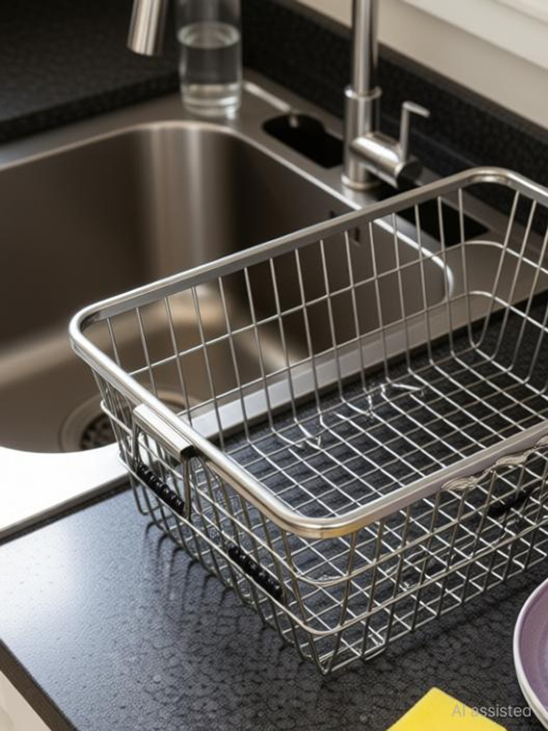 Image of Swarny Dish Drainer Kitchen Rack Steel Dish Drainer Kitchen Rack Steel High Grade Stainless Steel Dish Drainer