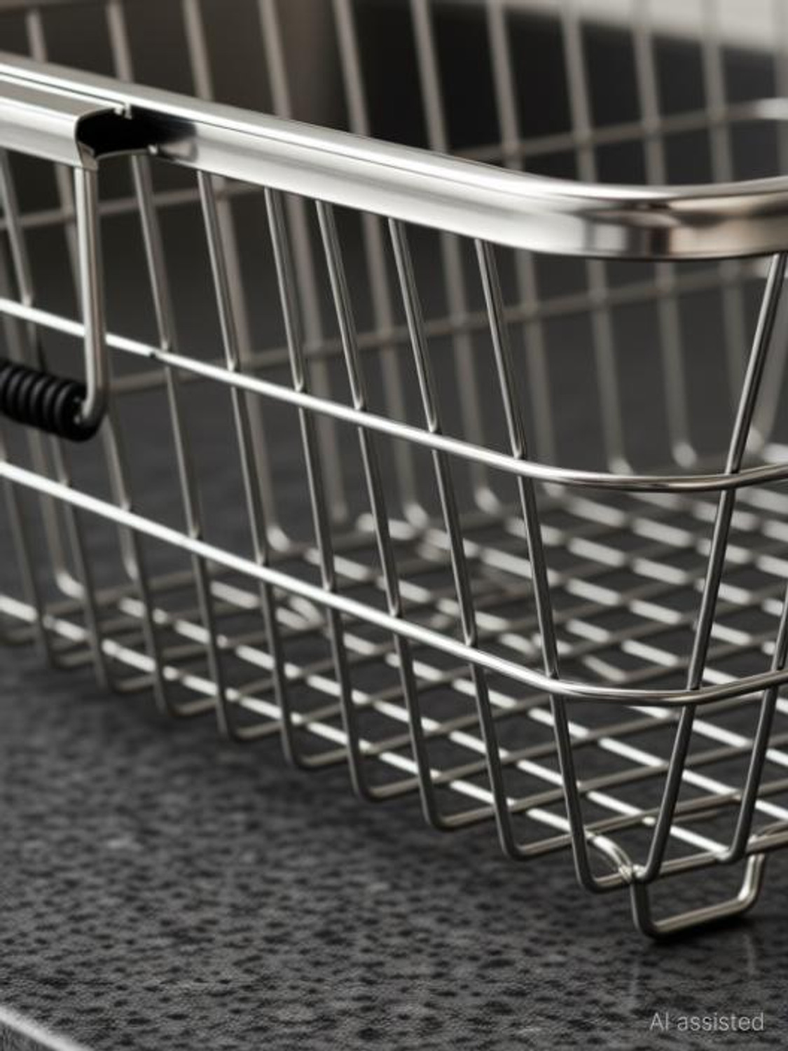 Image of Swarny Dish Drainer Kitchen Rack Steel Dish Drainer Kitchen Rack Steel High Grade Stainless Steel Dish Drainer