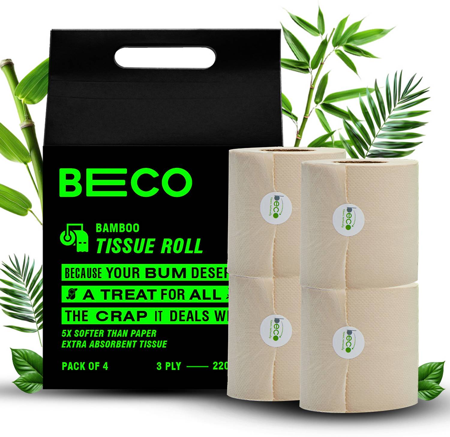 Beco Bamboo Tissue Roll