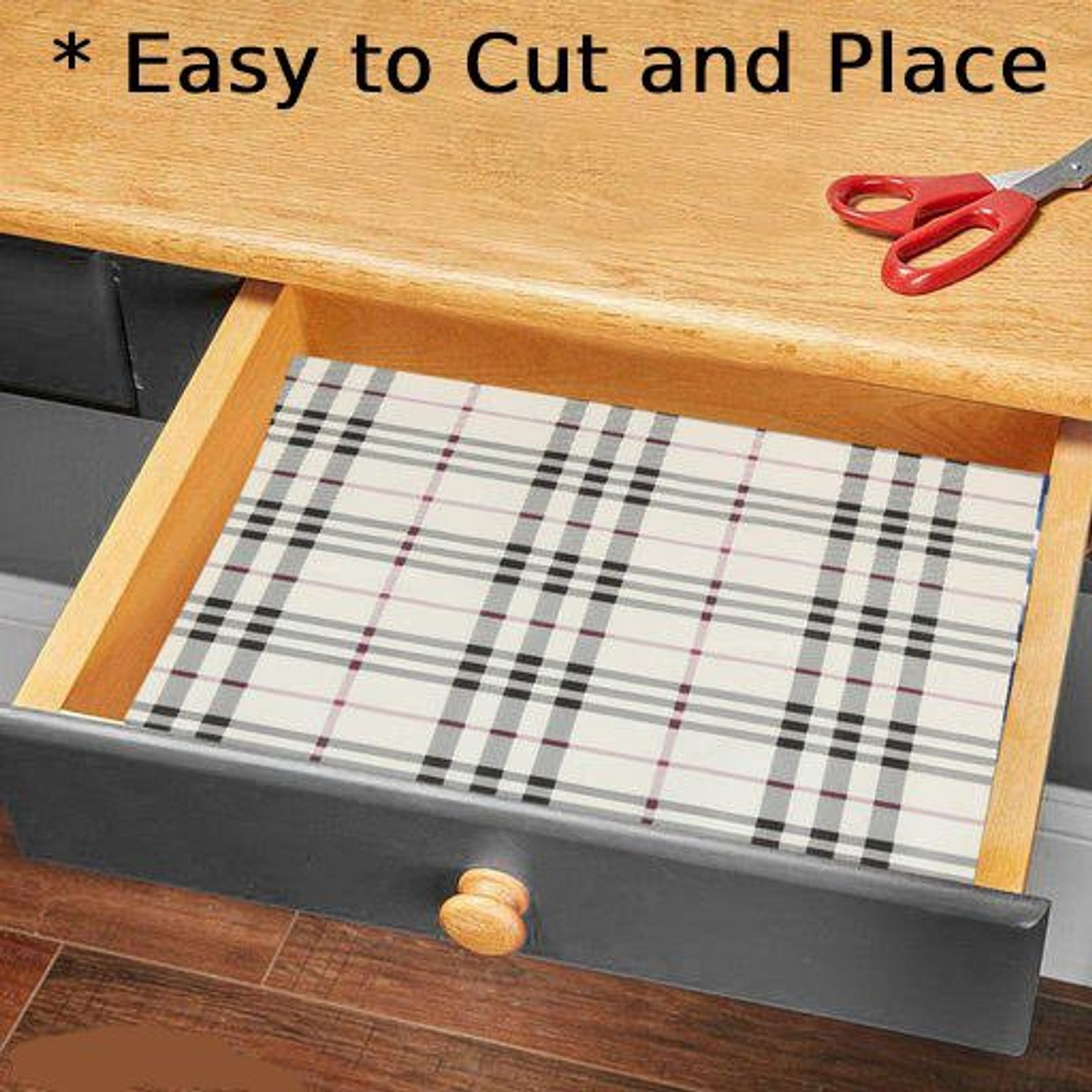 Image of Best Buy Collection 10 Meter White Check Mat /Cover for Almirah, Drawer, Wardrobe Shelf ,Kitchen