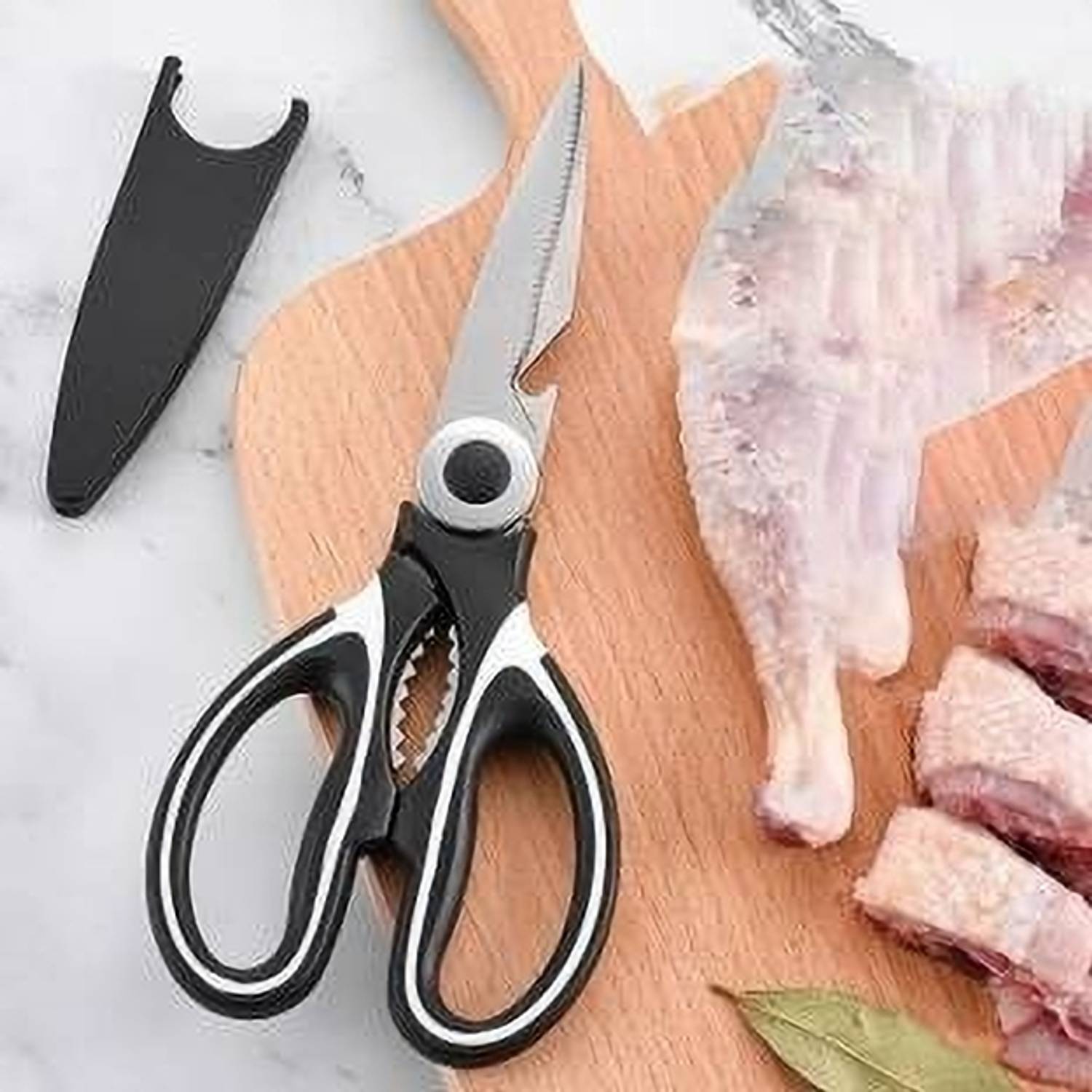 Aglor Sharp Cooking Scissors for Kitchen, Chicken, Fish, Meat, Vegetable Stainless Steel All-Purpose Scissor