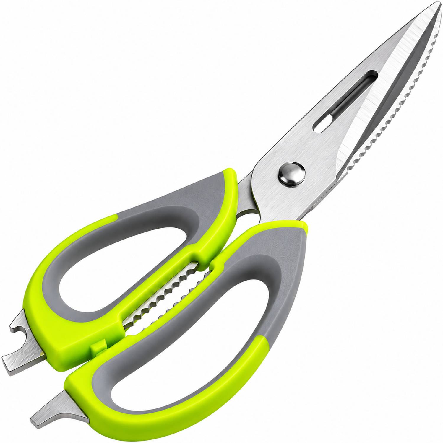 Birudmart 10 in 1 Multipurpose Stainless Steel Scissor Best Shear of Cooking Scissor Knife/Cutter/Peeler/Opener/Fish Scale Scraper/Slicer/Nutcracker Kitchen Scissors Stainless Steel All-Purpose Scissor
