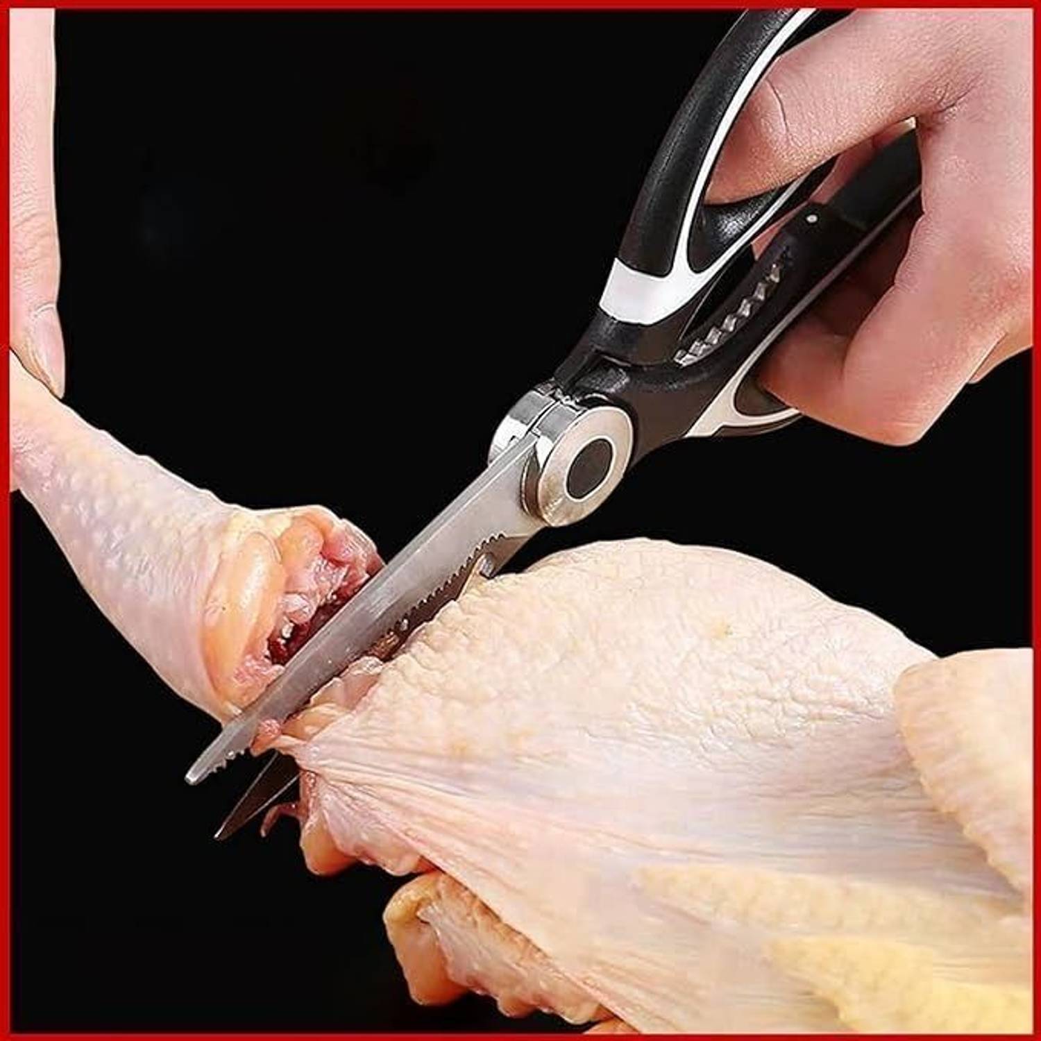 Aglor Multi Purpose Food Premium Stainless Steel Kitchen Shears for Meat, Seafood Stainless Steel All-Purpose Scissor
