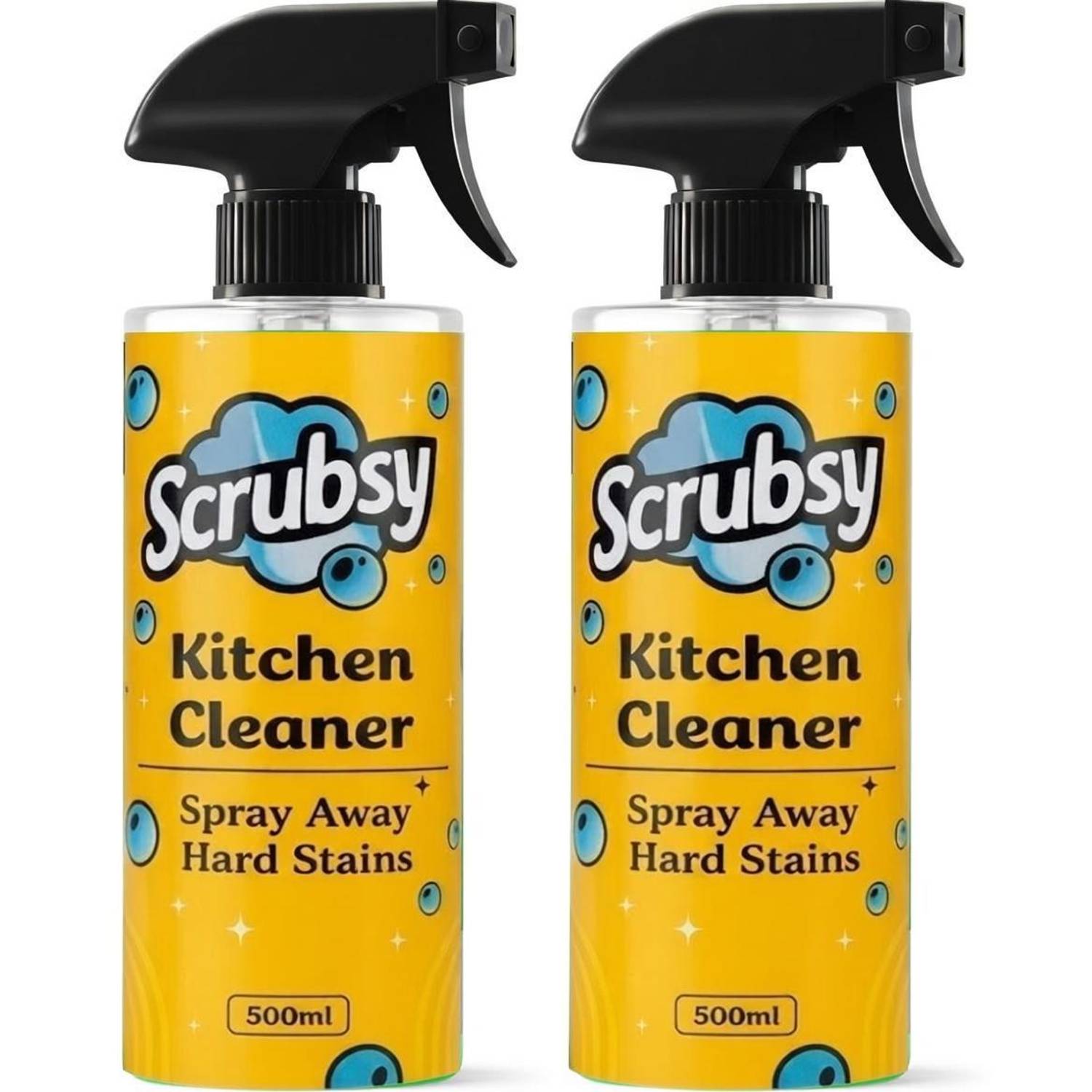 Scrubsy Kitchen Cleaning Spray Kitchen Surface and Chimney Cleaner Kitchen Cleaner (1000 ml, Pack of 2)