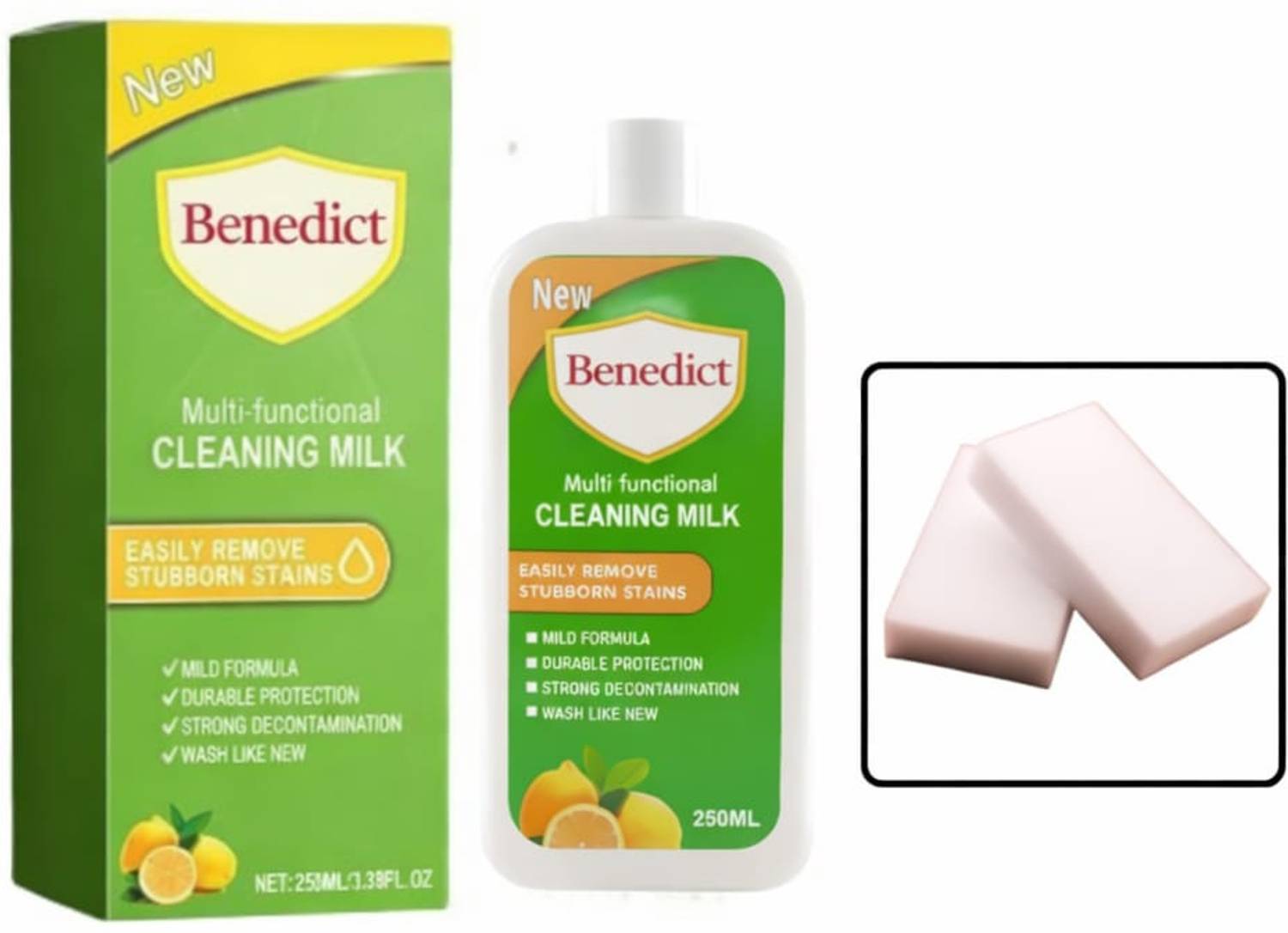 Benedict Multipurpose Cleaning Milk Kitchen Bathroom Cleaner Liquid 250ml Kitchen Cleaner