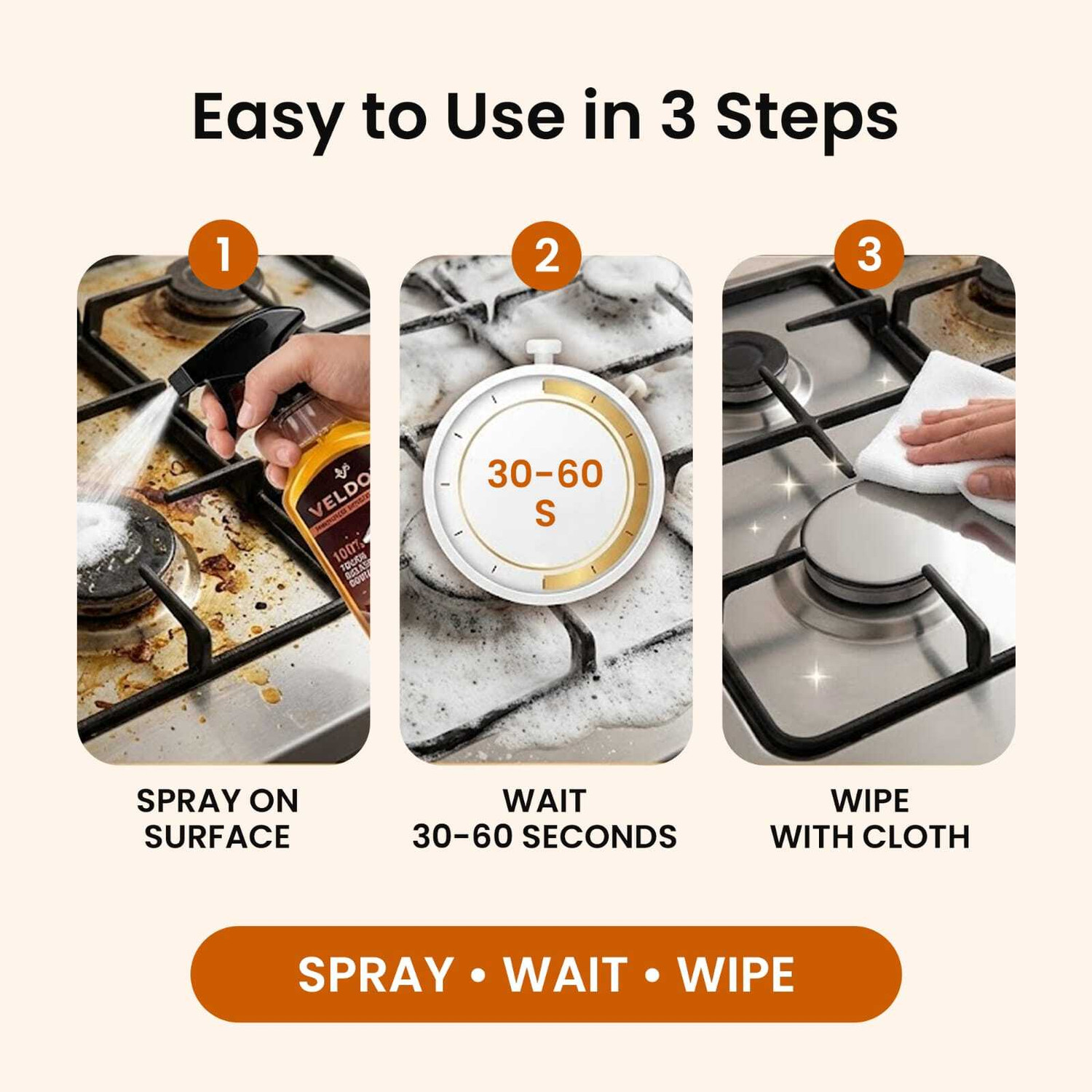 Image of VELDORA Kitchen Cleaner = 1 Kitchen Cleaner