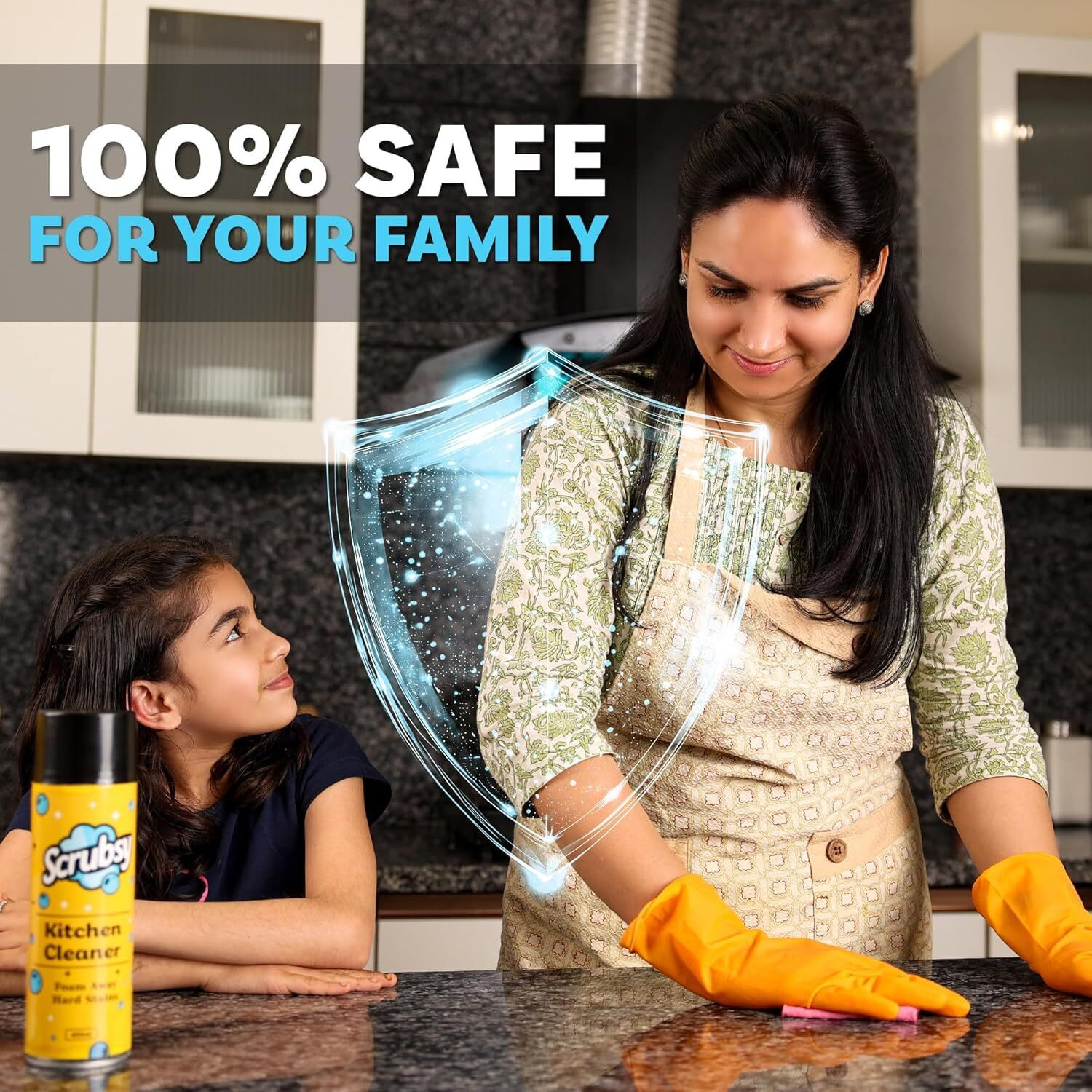 Image of Scrubsy Kitchen Cleaning Spray Kitchen Surface and Chimney Cleaner Kitchen Cleaner