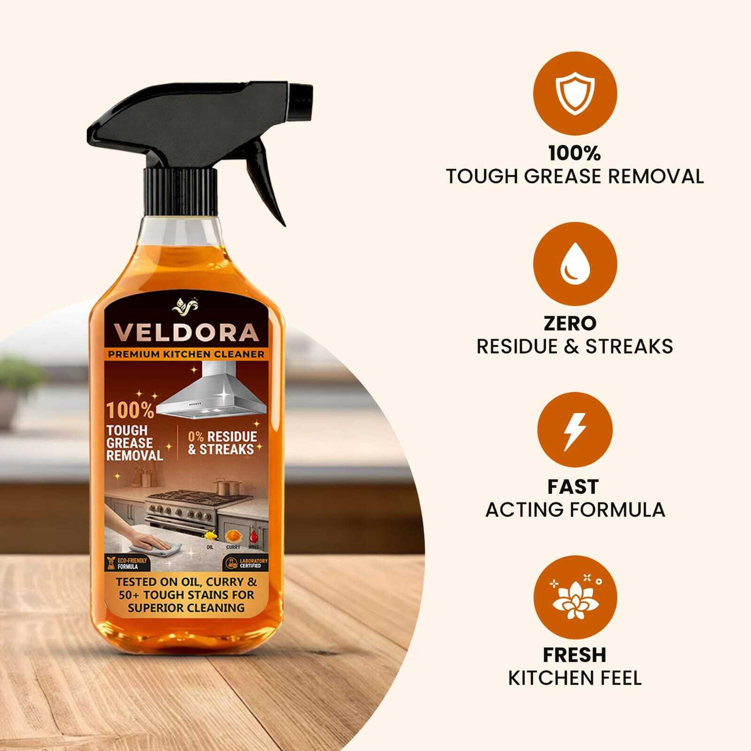 Image of VELDORA Kitchen Cleaner = 1 Kitchen Cleaner