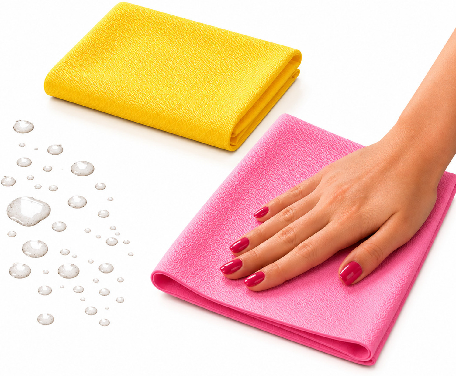 Image of D Shroniras Livora PVA Magic Towel, Super Absorbent Reusable Cloth for Car, Home & Kitchen Wet and Dry PVA Fibers Cleaning Cloth (3 Units)