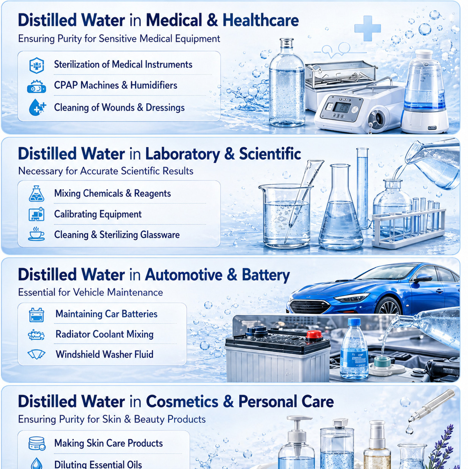 Image of Garud Specialities Garud Distilled Water 5.5 Litre | Zero TDS Water for Battery, Inverter & Lab Use Kitchen Cleaner