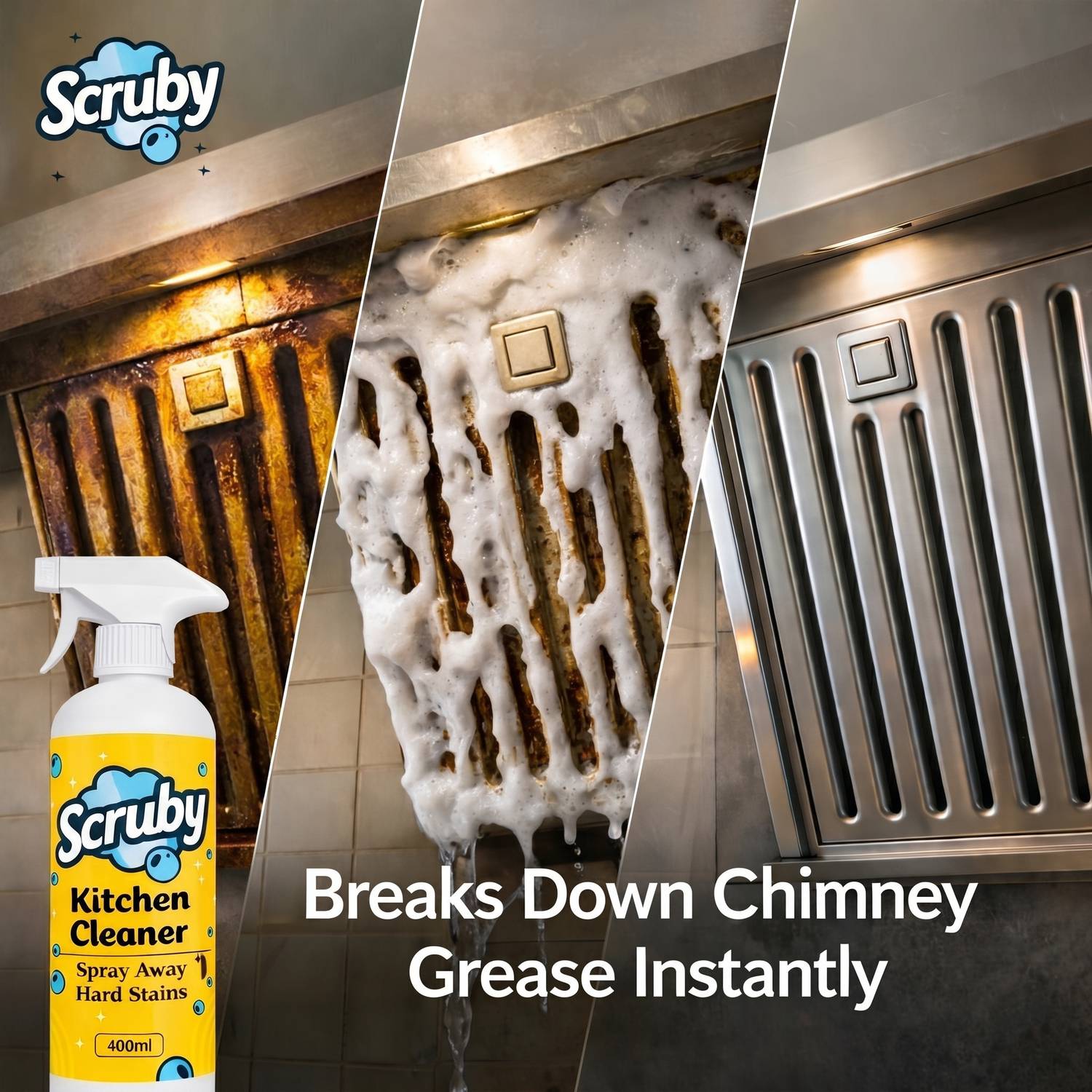 EGP Scruby Kitchen Surface and Chimney Cleaner Spray - Image 3