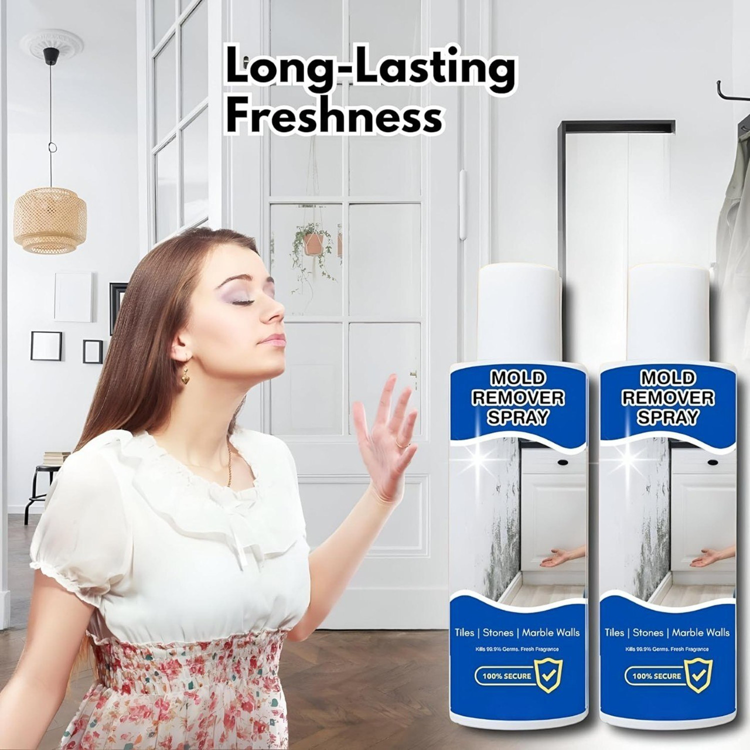 Image of Clear XL Mold Remover Gel Cleaner for Bathroom Tiles, Walls, Grout Kitchen Cleaner .