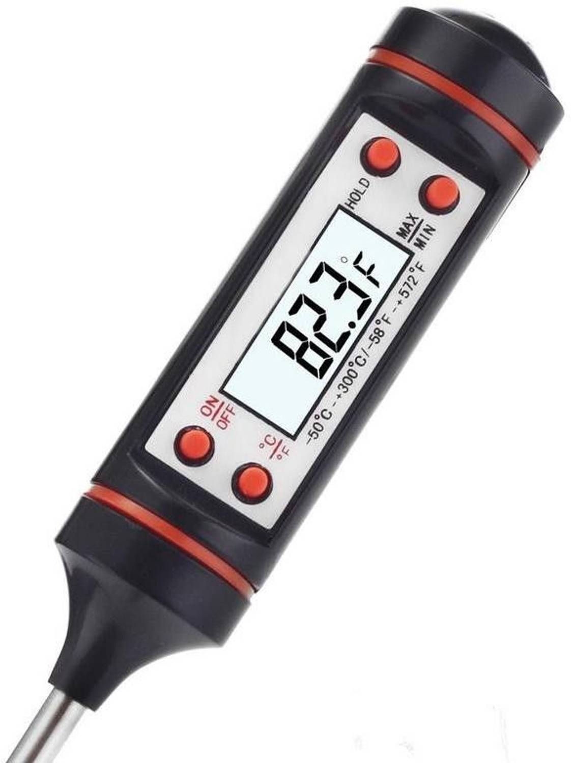 Sueriv Plastic Digital LCD Cooking Food Meat Probe Kitchen BQB Thermometer Temperature Thermometer with Fork Kitchen Thermometer — Smart Kitchen Gadgets