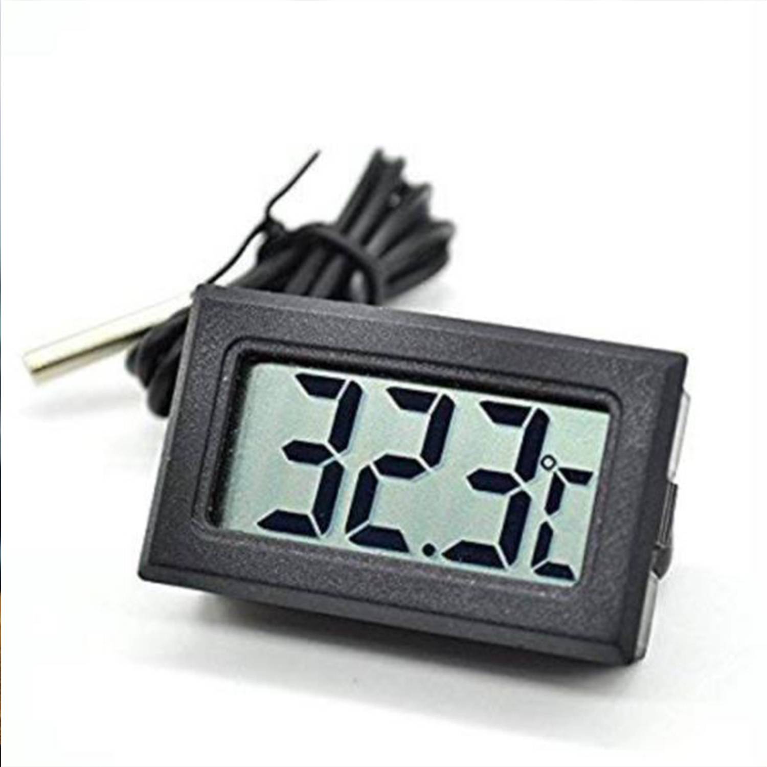 MCP Healthcare Fridge Thermometer Digital LCD Sensor Wire Embeded Fridge Temperature Indicator Thermometer with Fork Kitchen Thermometer — Smart Kitchen Gadgets