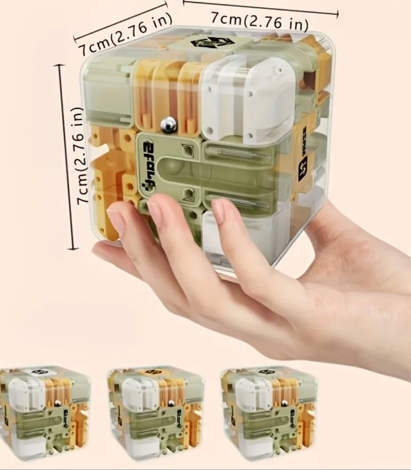 KASHTHBHANJAN 3D Maze Ball Puzzle Cube - Image 3