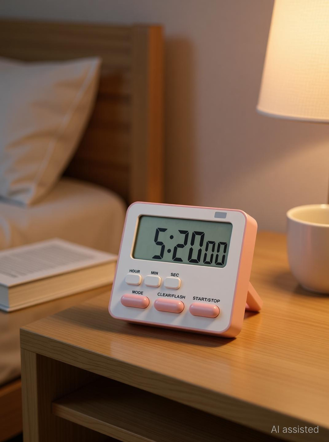 Image of SHIVIT Digital Kitchen Timer & Stopwatch, Large Digit Countdown, Loud Alarm. Magnetic Digital Kitchen Timer