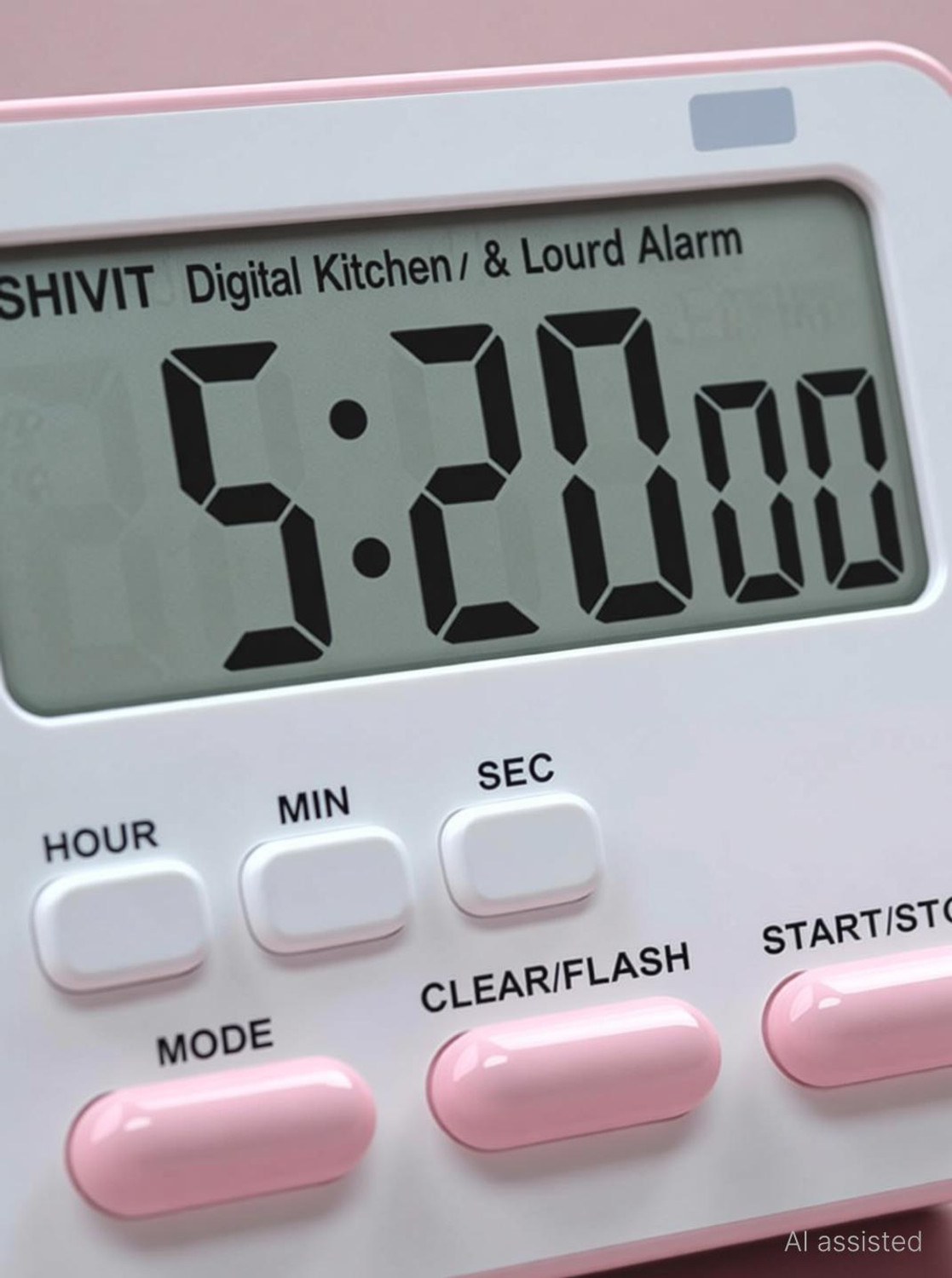 Image of SHIVIT Digital Kitchen Timer & Stopwatch, Large Digit Countdown, Loud Alarm. Magnetic Digital Kitchen Timer