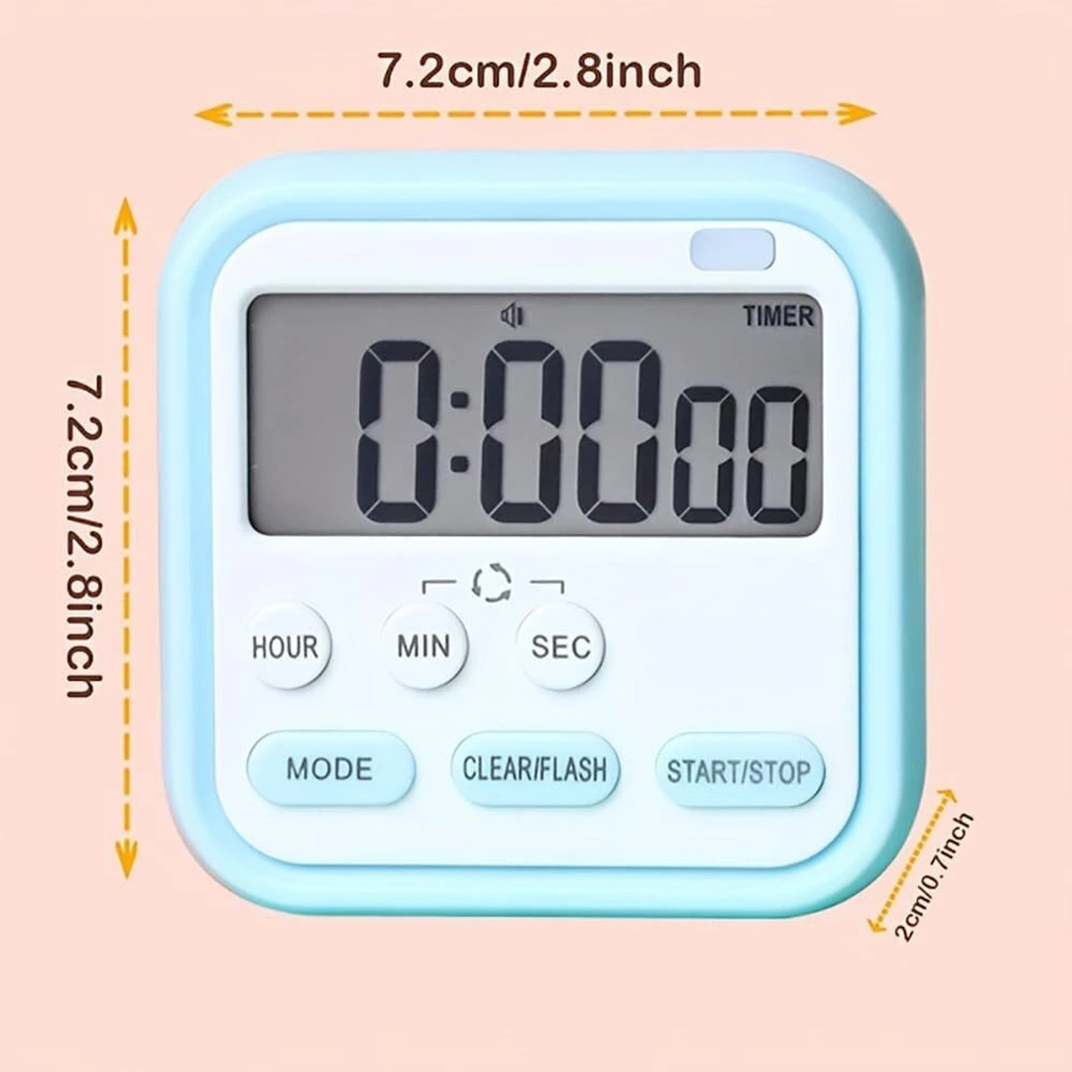 Image of Stadash Digital Kitchen Timer & Stopwatch - 24-Hour Countdown Timer Large LCD Display Digital Kitchen Timer