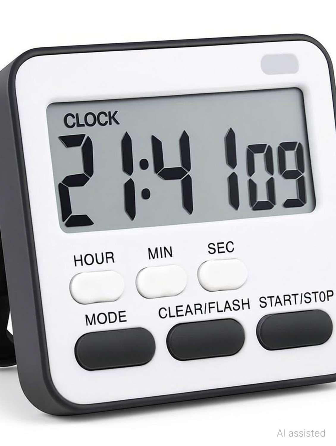 Image of HurryShoppy Kitchen Timer Clock Digital Table With Alarm Stopwatch Countdown for Study Table Digital Kitchen Timer