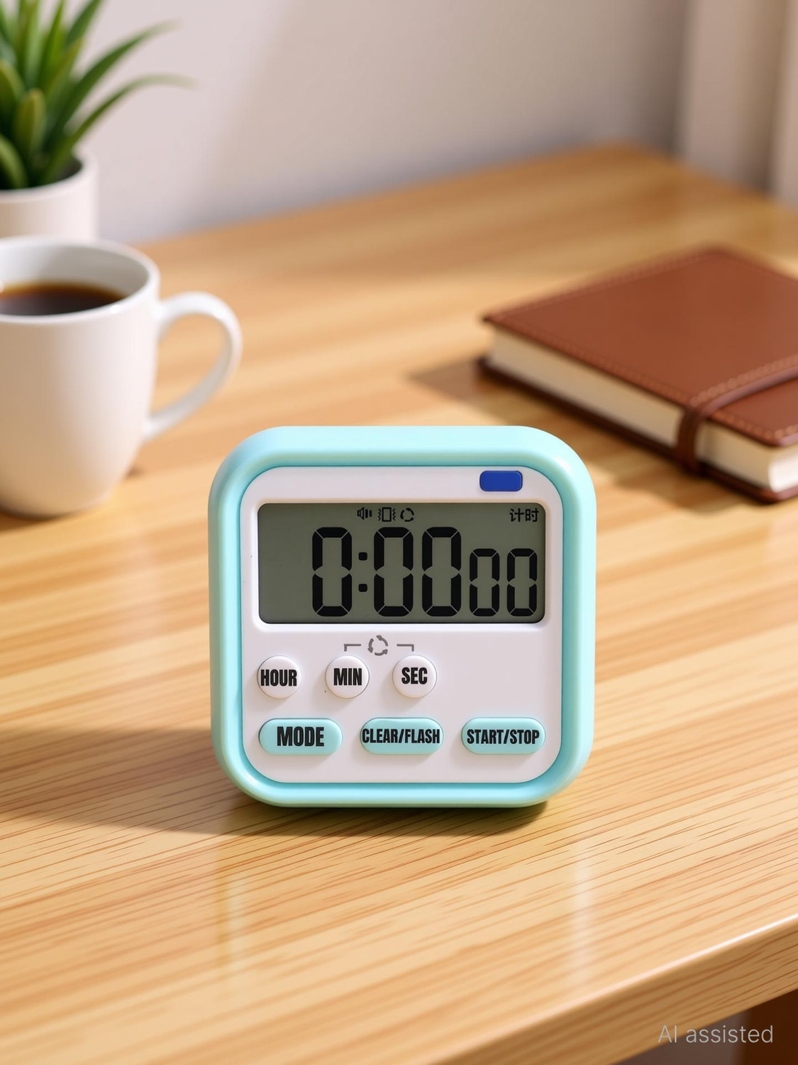 Image of Kankuwar Magnetic Timer Alarm Clock with Large LCD Display and Loud Alarm Digital Kitchen Timer