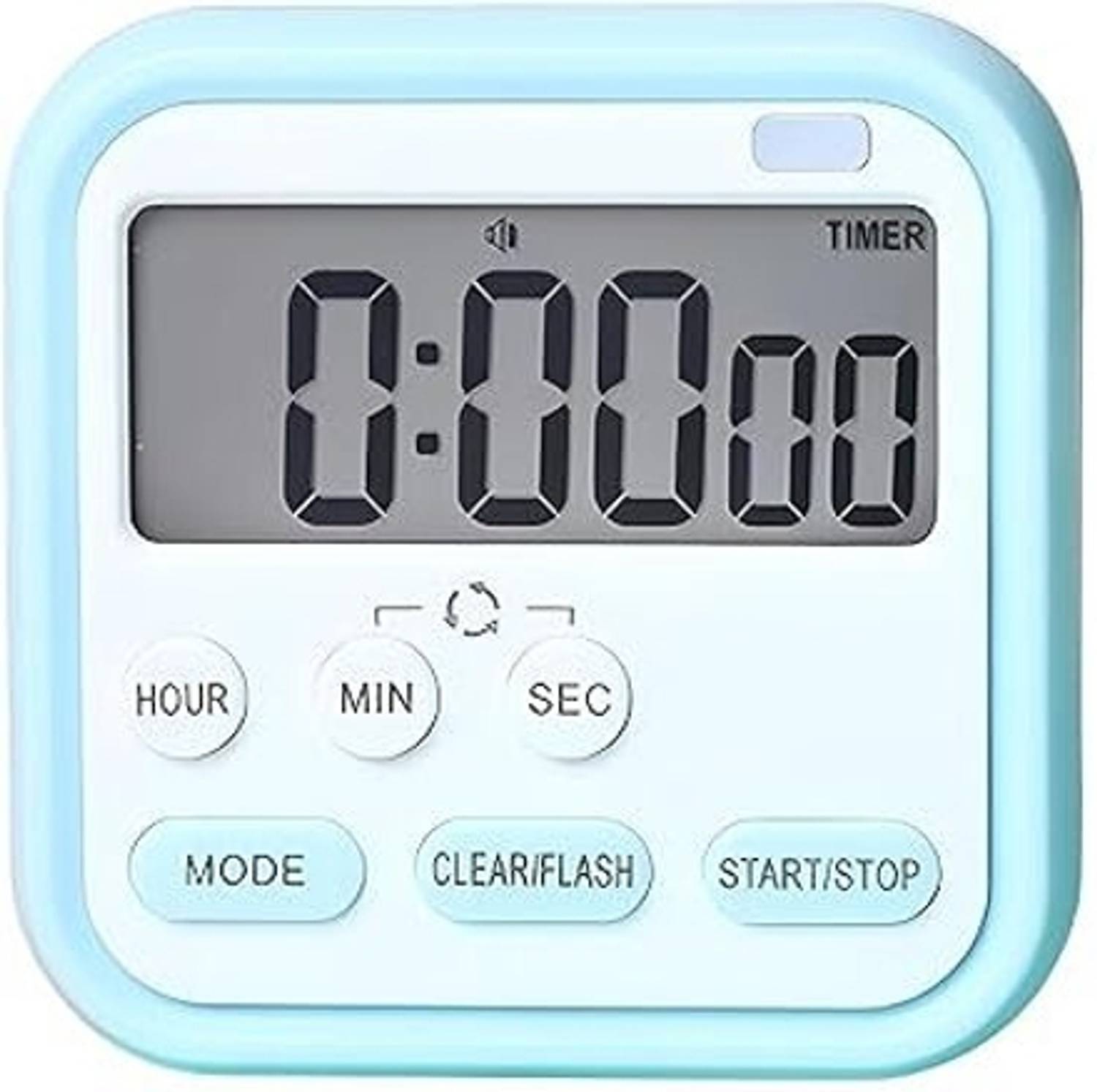 AORDEY Digital Kitchen Timer – Countdown & Stopwatch, Loud Ring, Large LCD Display Digital Kitchen Timer