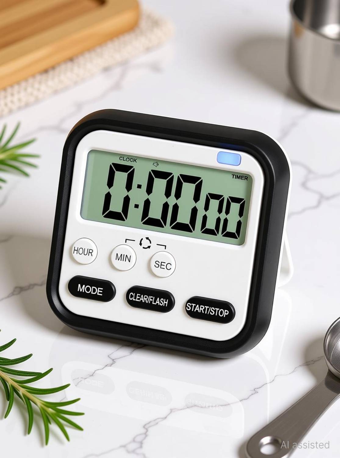FLOXIT Digital Kitchen Timer with Mute/Loud Alarm - Image 2