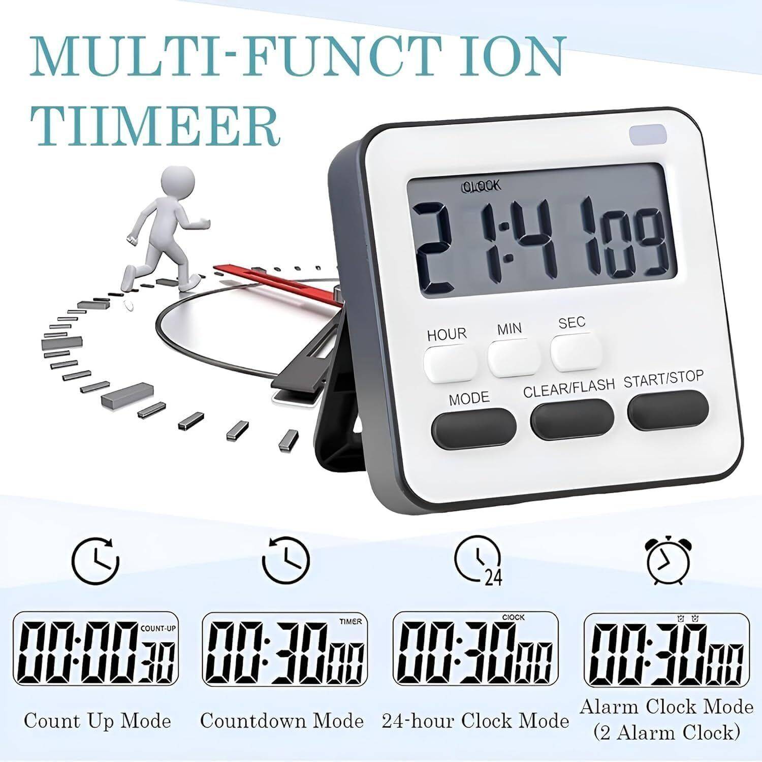 HurryShoppy Kitchen Timer Clock Digital - Image 5