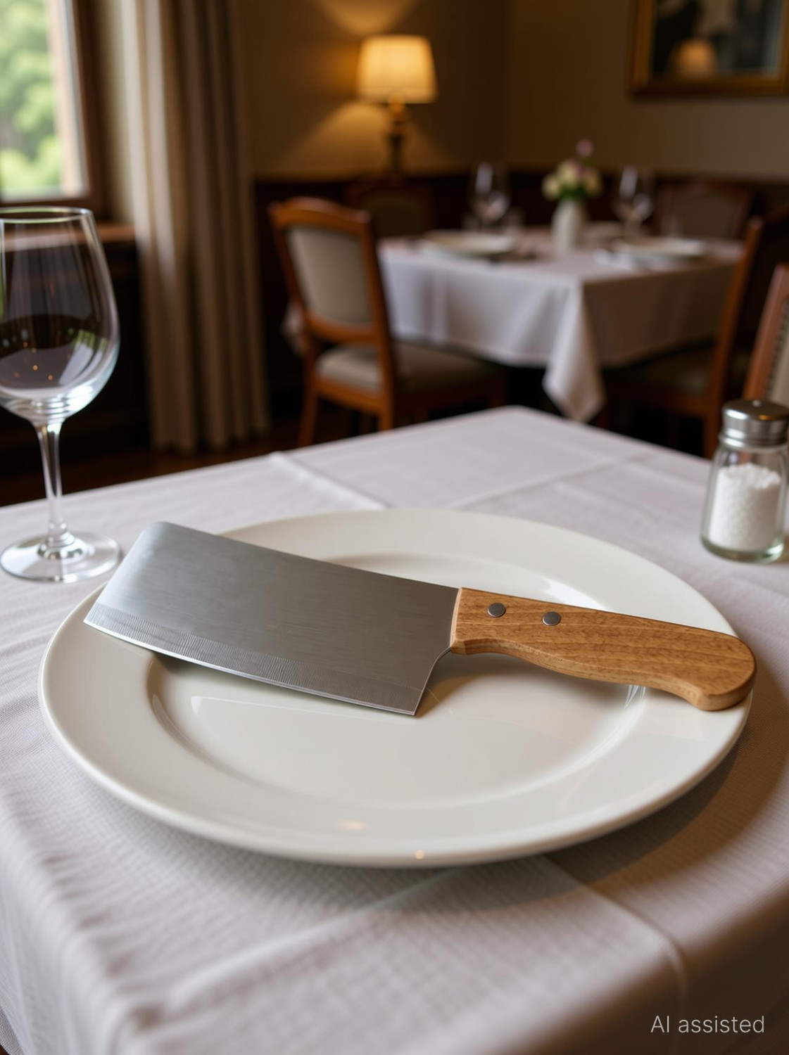 Image of lyon Wooden Handle stainless steel knife (pack of 1) Kitchen Tool Set
