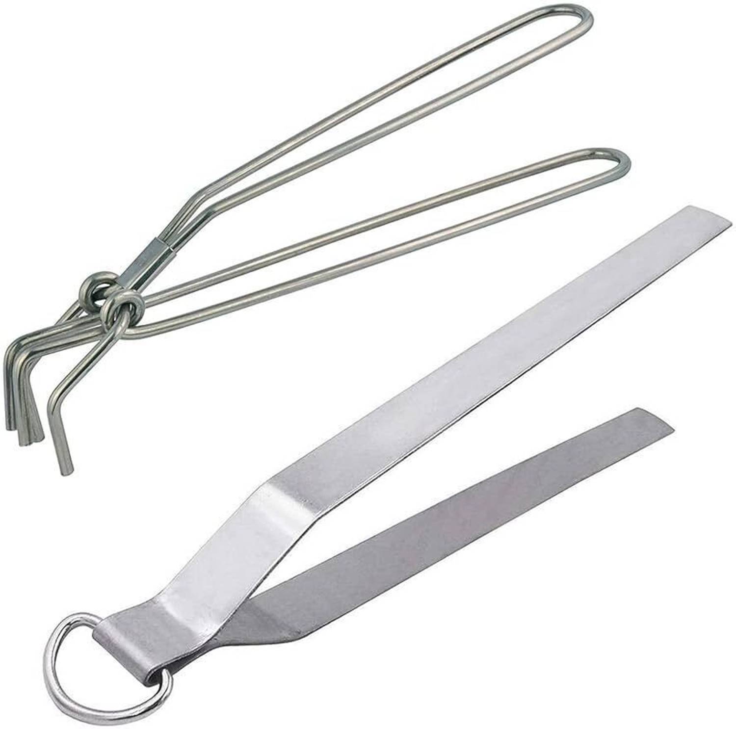 Bienvenue Steel Tongs Gripper Pakkad and Chimta Kitchen Tool Set