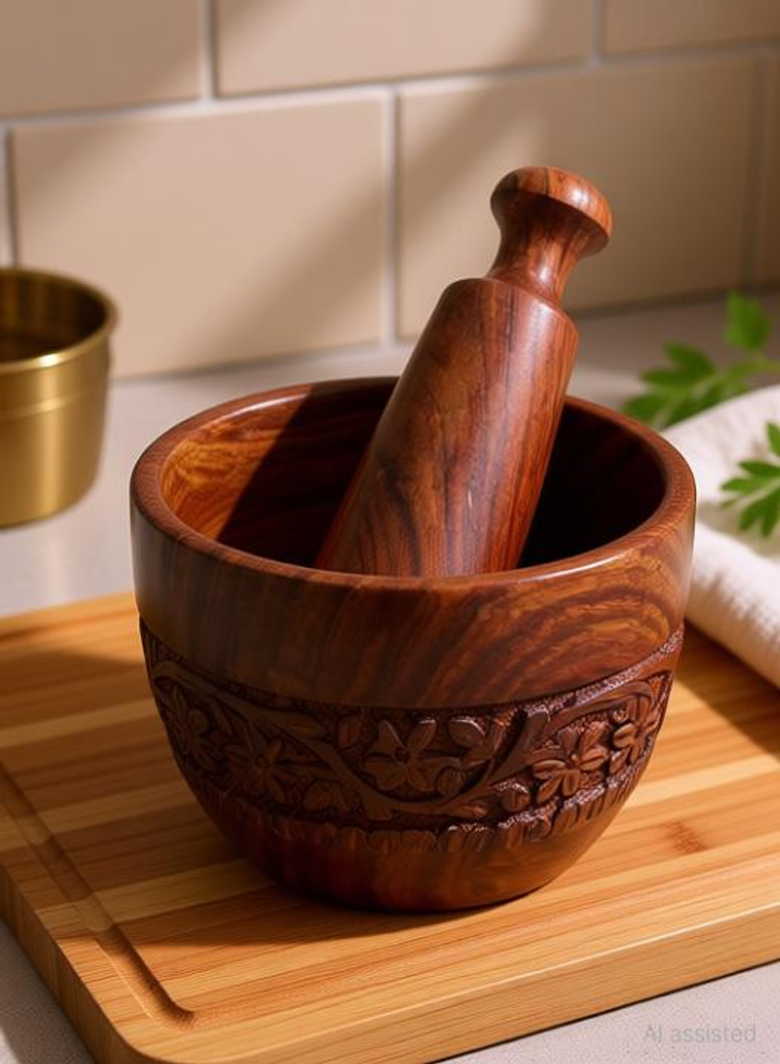 Image of DESI KARIGAR Okhli Kitchen Tool Set