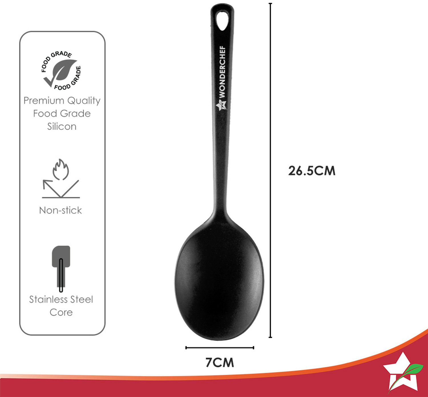 Image of WONDERCHEF Waterstone Silicon Spoon / Kitchen Tool Set