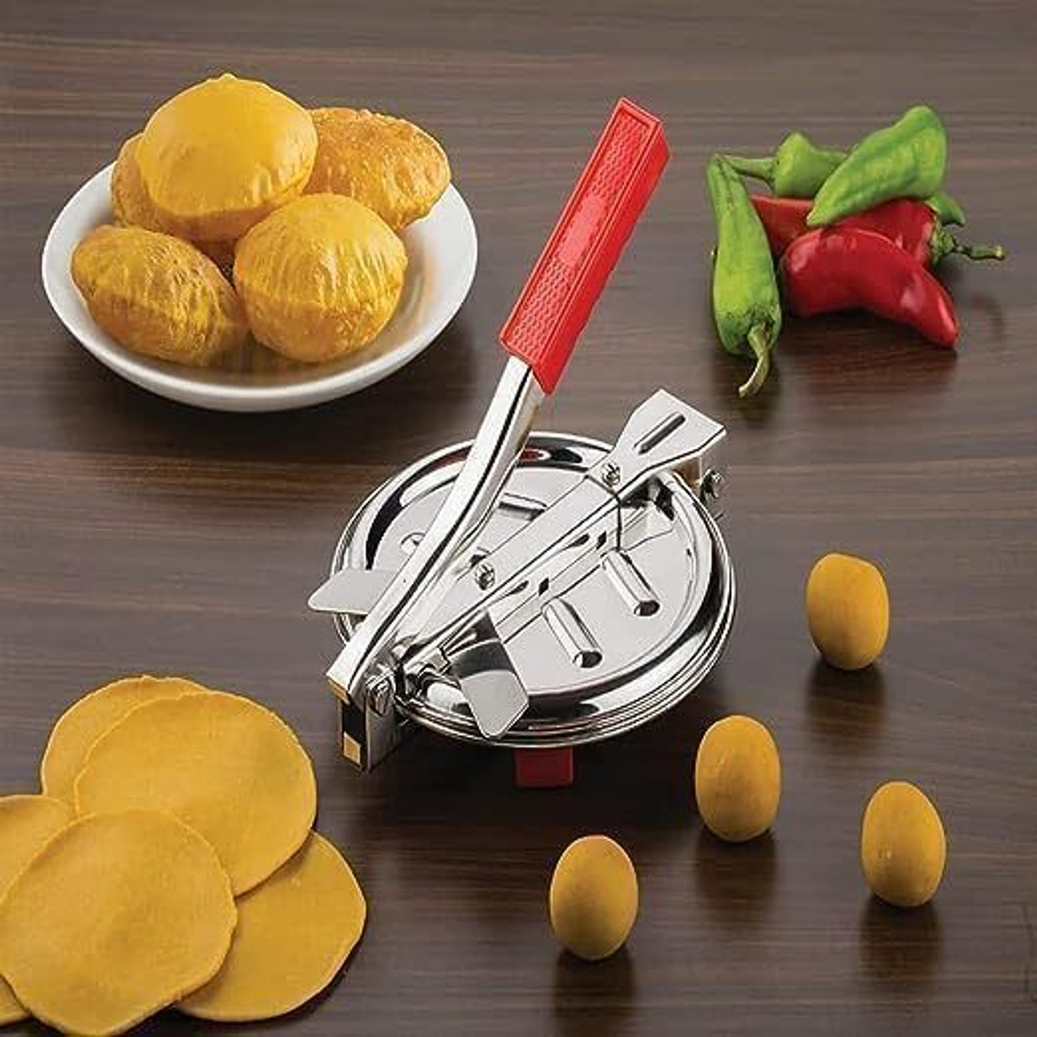 Image of Darshan Enterprise PAPAD-KHAKHRA- Puri Maker Press Machine with Handle Roti and Khakra Maker