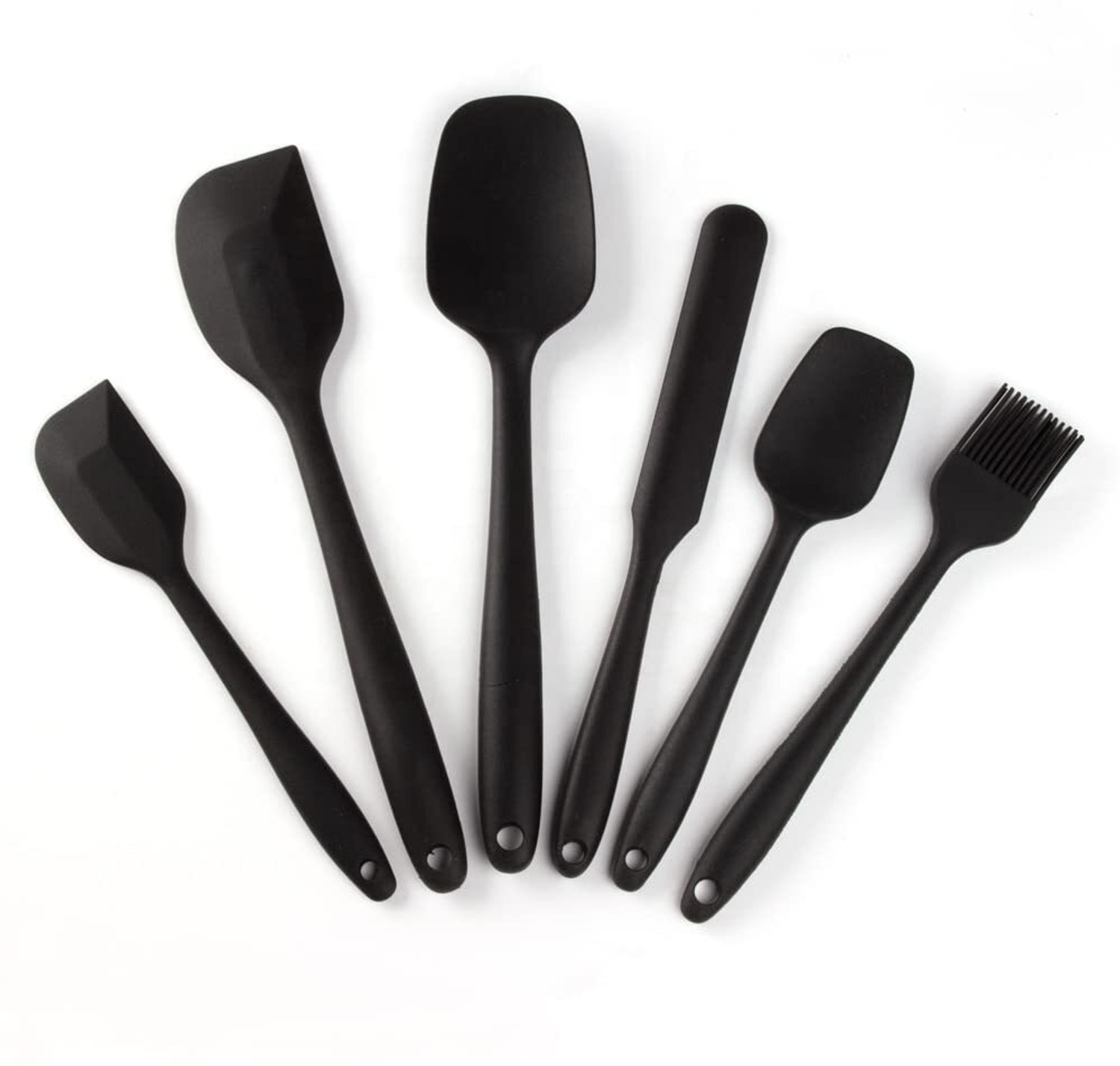 Image of GOOD TO GREAT CREATION Silicone Spatula Set of 6 Rubber Spatula