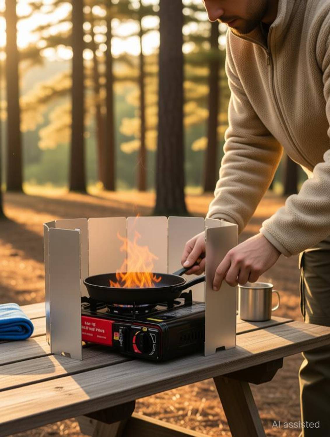 Zibuyu Lightweight Foldable Aluminum Alloy Camping Stove