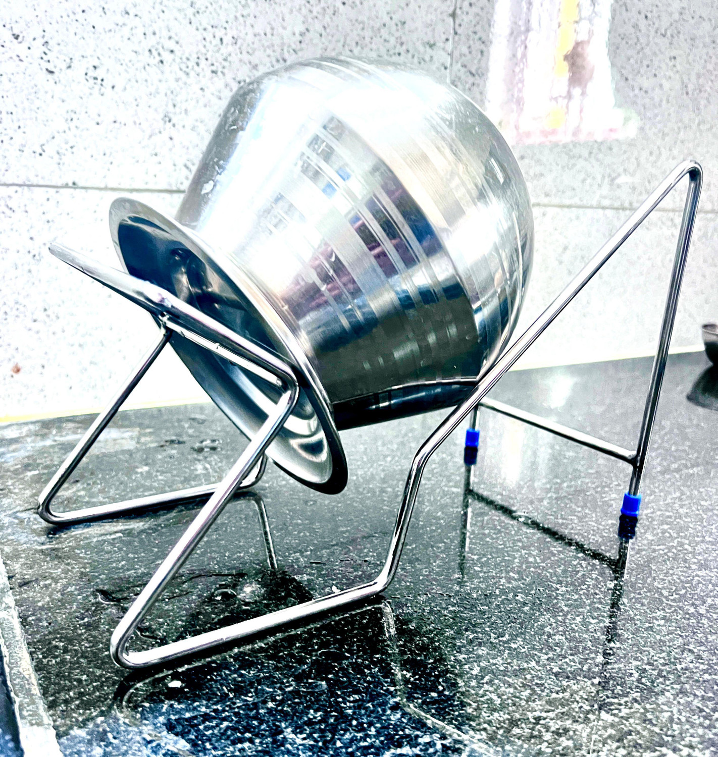 Image of DIGICON Heavy Rice Pot Drainer Stand, Hands free Strainer,Noodles drainer Kitchen Tool Set