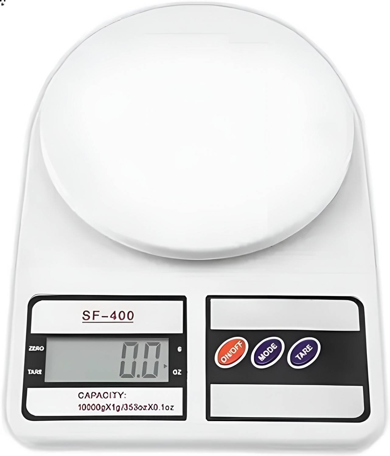 Flipkart SmartBuy Digital Kitchen Weighing Scale,LCD Display, Food Weight Machine (White) Weighing Scale — Smart Kitchen Gadgets