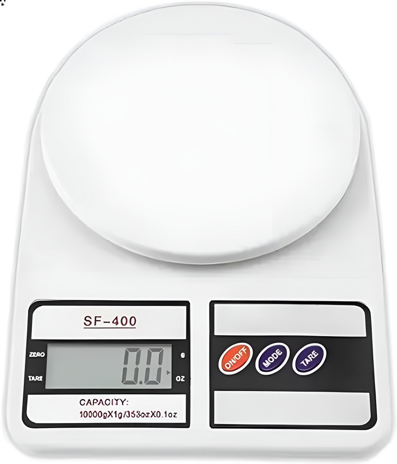 Image of Flipkart SmartBuy Digital Kitchen Weighing Scale,LCD Display, Food Weight Machine (White) Weighing Scale